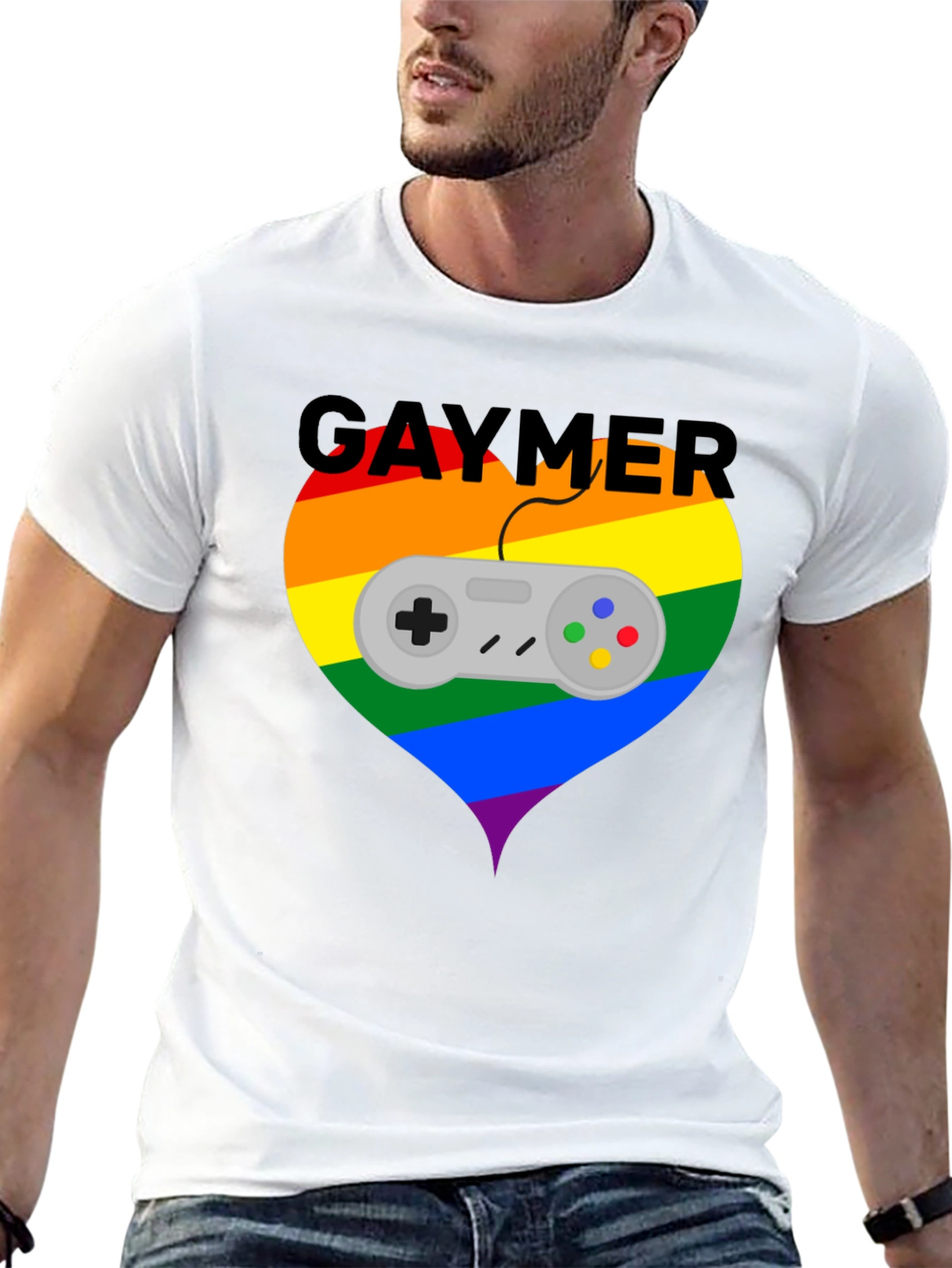 Gaymer Pride Graphic Tee - LGBT Gaming T-Shirt