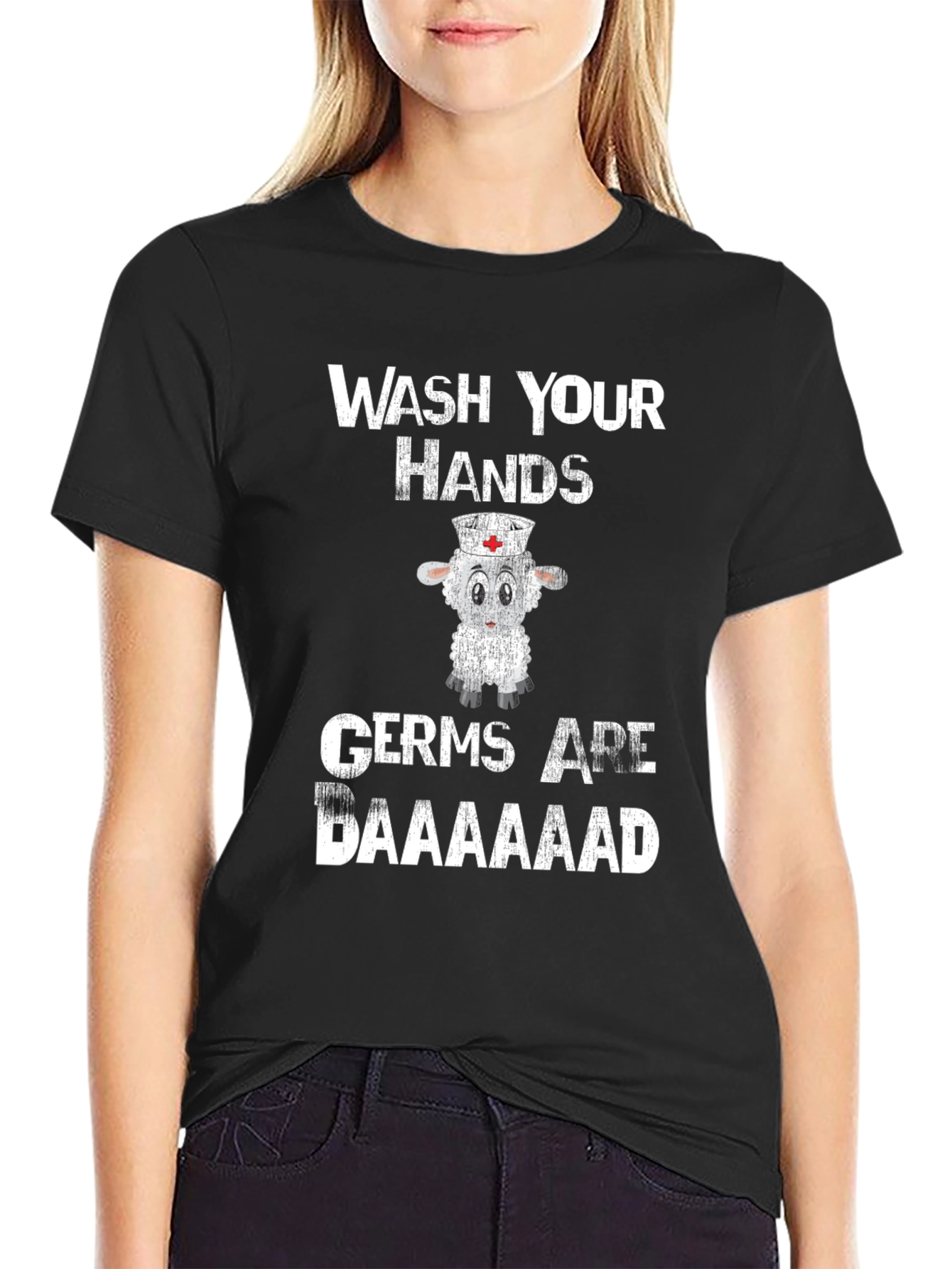 Wash Your Hands Nurse Sheep T-Shirt