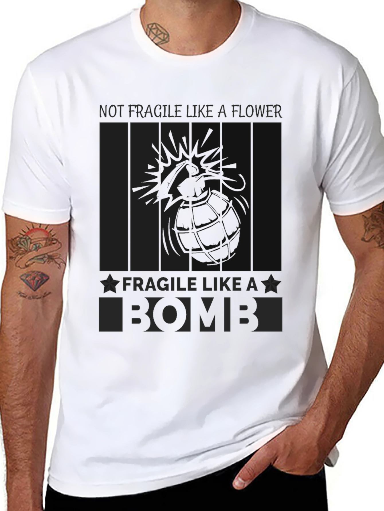 Not Fragile Like a Flower T-Shirt