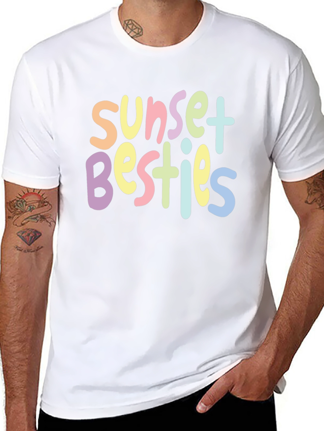 Sunset Besties Graphic Tee