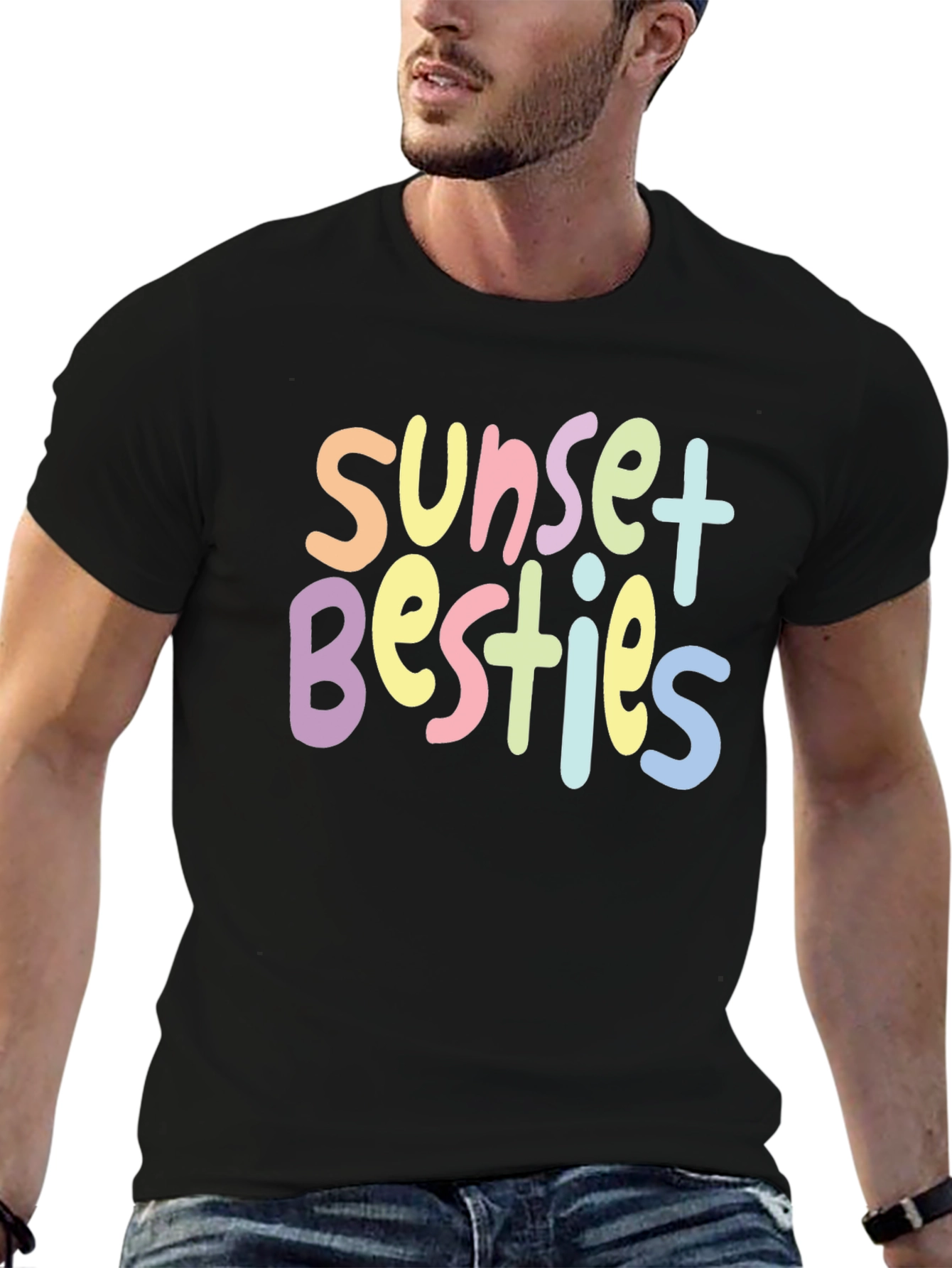 Sunset Besties Graphic Tee
