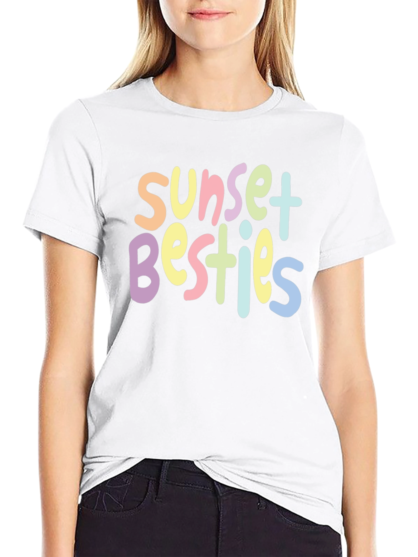 Sunset Besties Graphic Tee