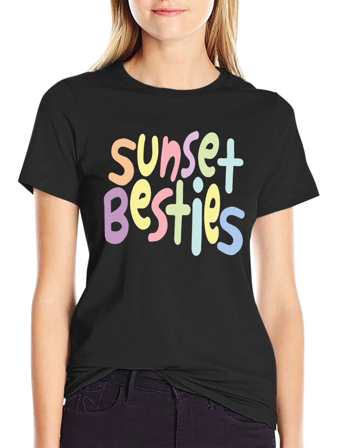 Sunset Besties Graphic Tee