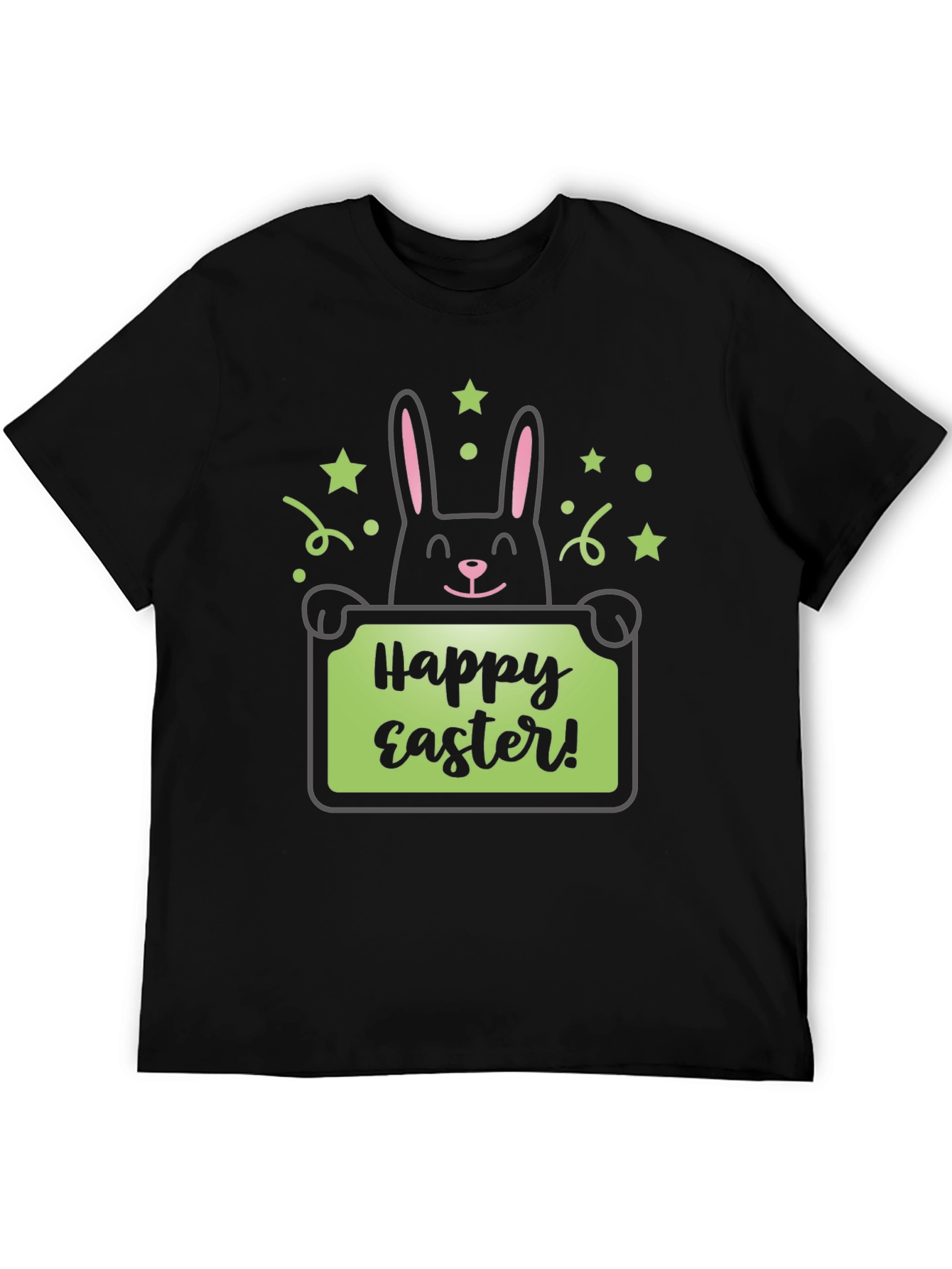 Happy Easter Bunny T-Shirt - Black