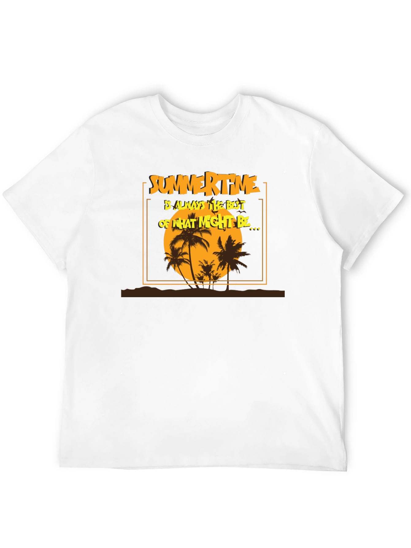 Summertime T-Shirt - Tropical Beach Design