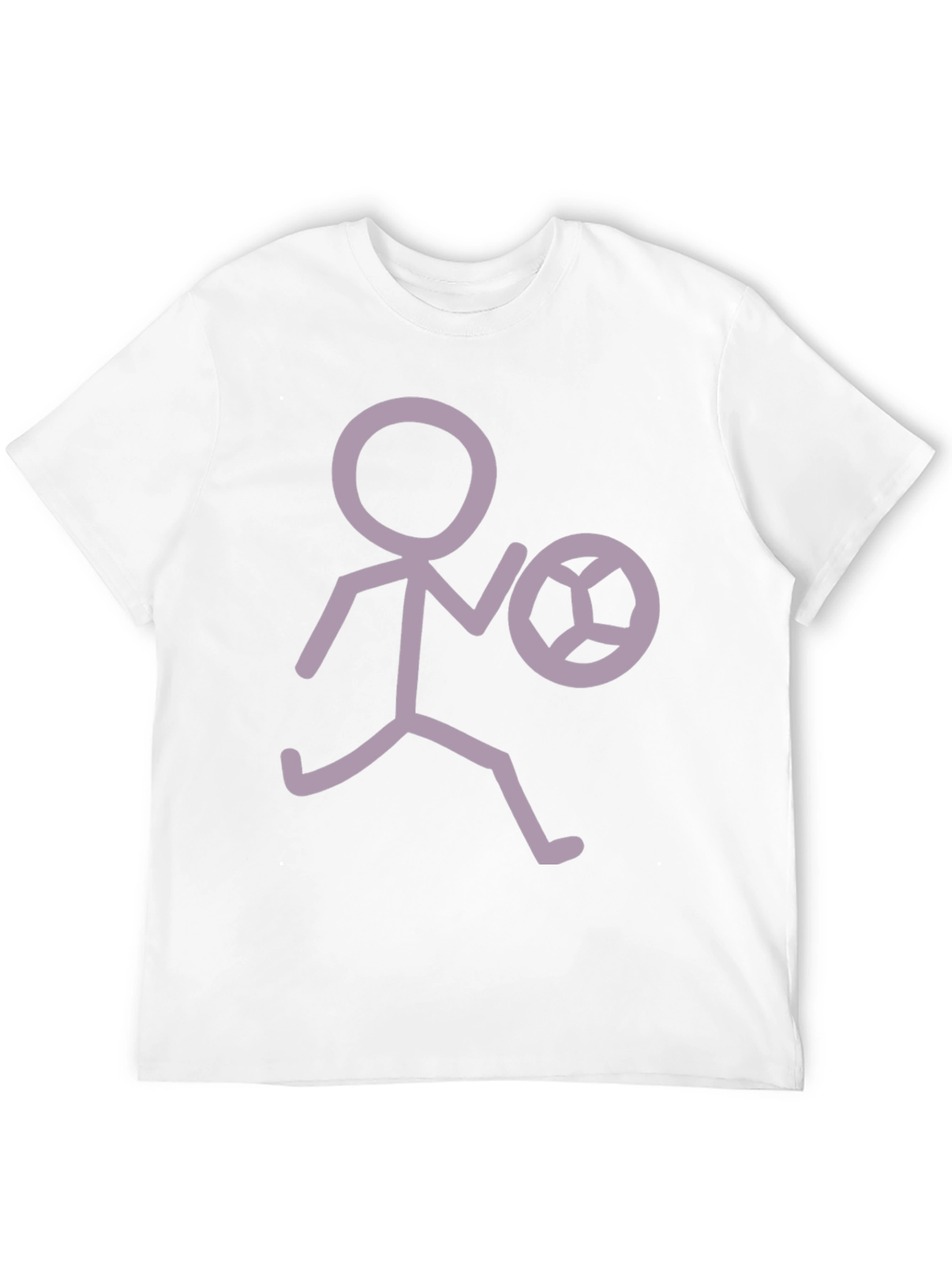 Stick Figure Soccer T-Shirt - Black Tee