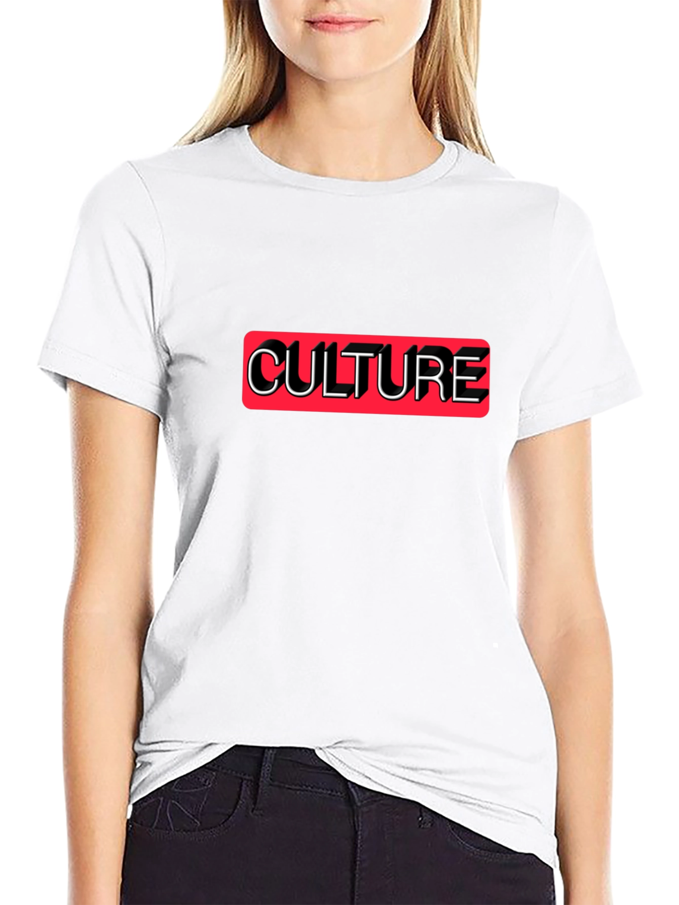 Culture Graphic Print Crew Neck T-Shirt