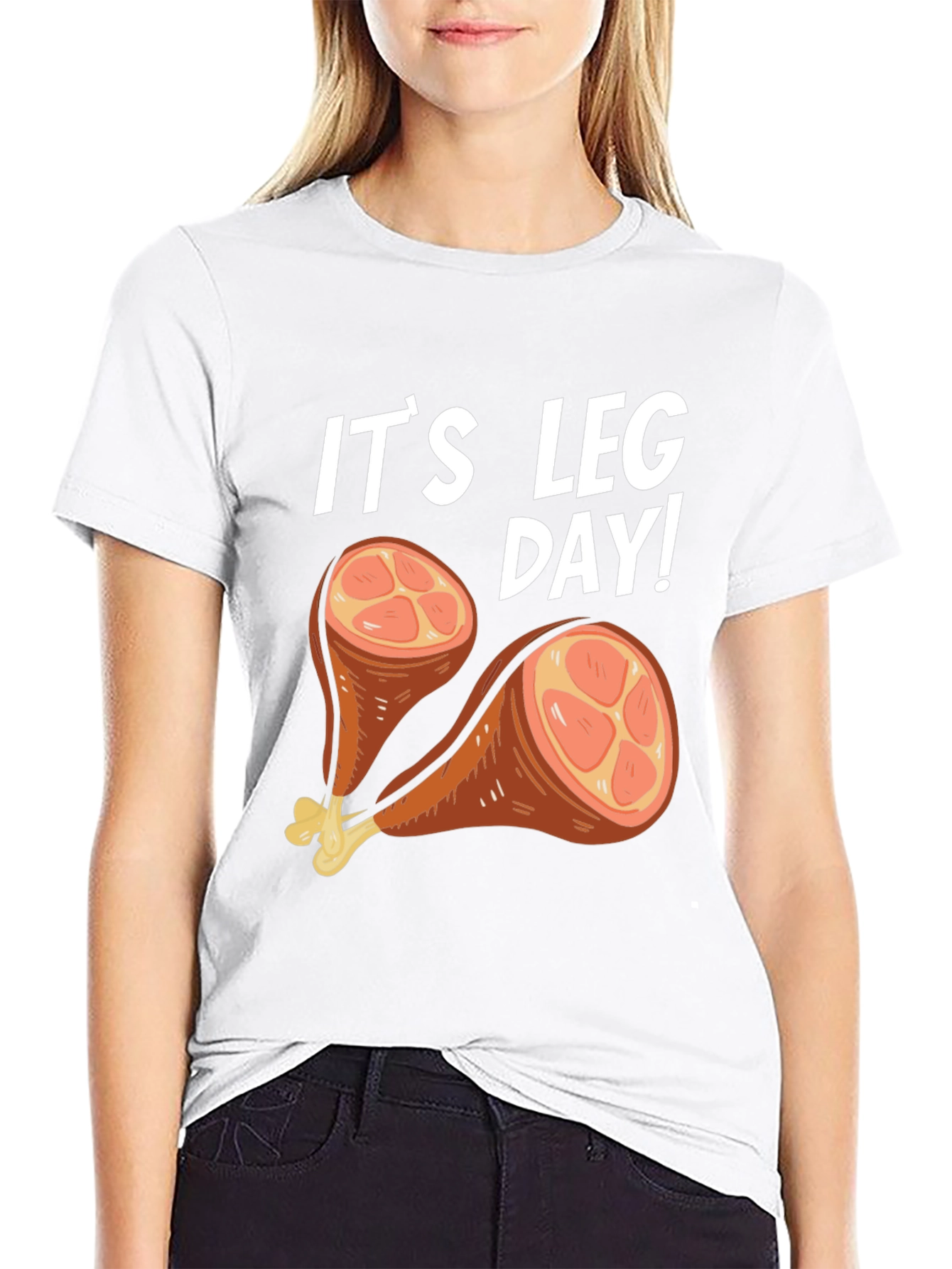 Its Leg Day Turkey Humor T-Shirt