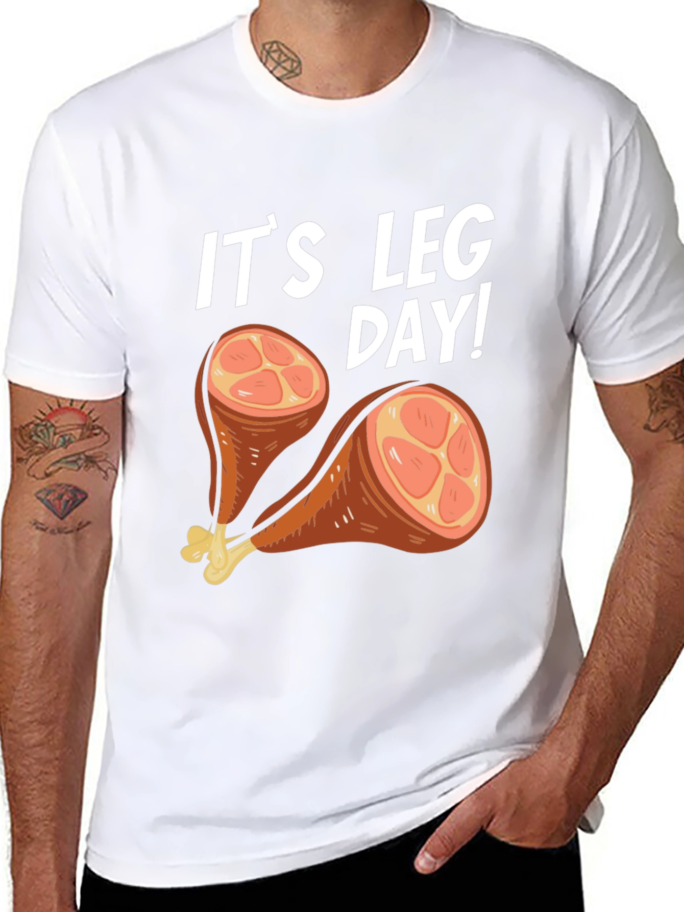 Its Leg Day Turkey Humor T-Shirt