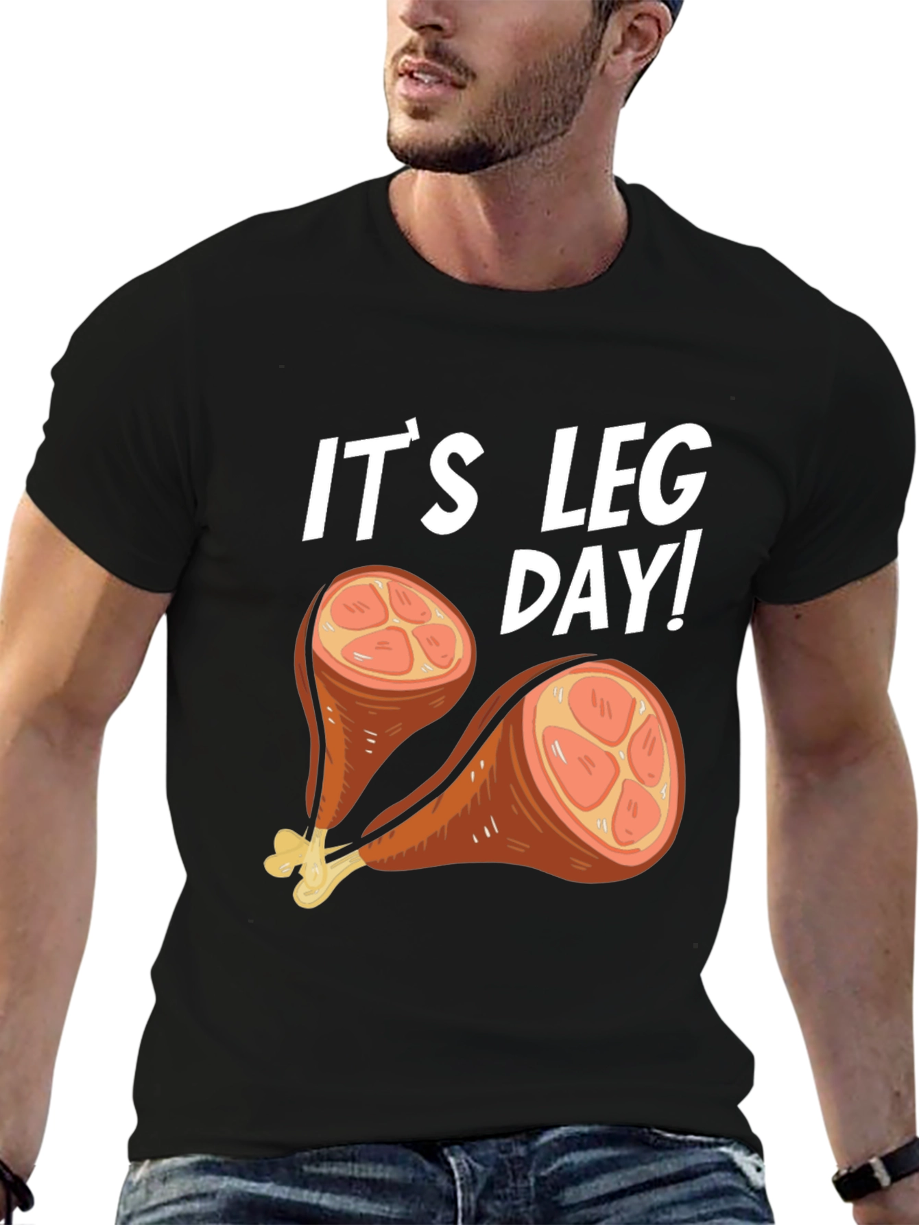 Its Leg Day Turkey Humor T-Shirt
