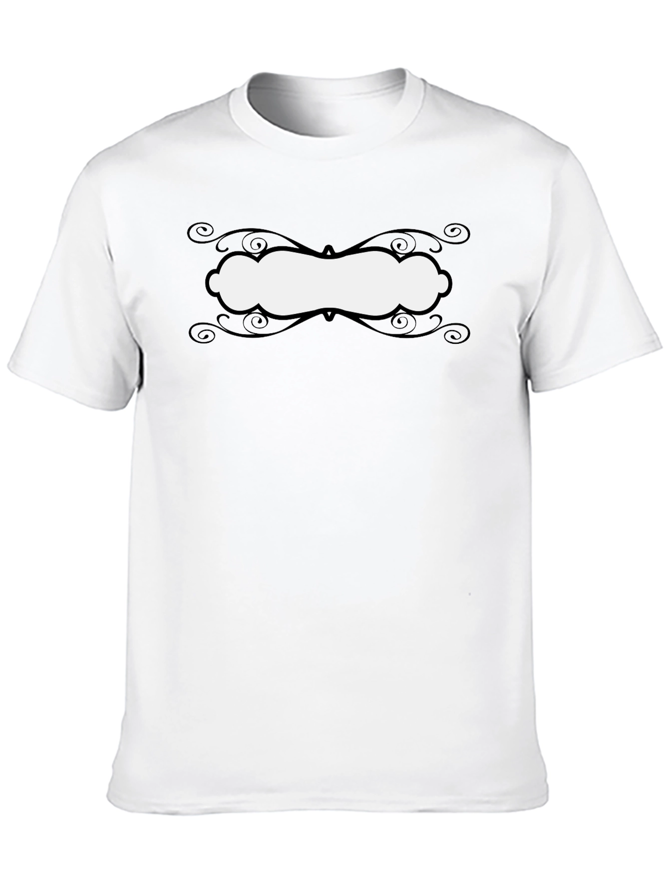 Stylish Black T-Shirt with Decorative Graphic