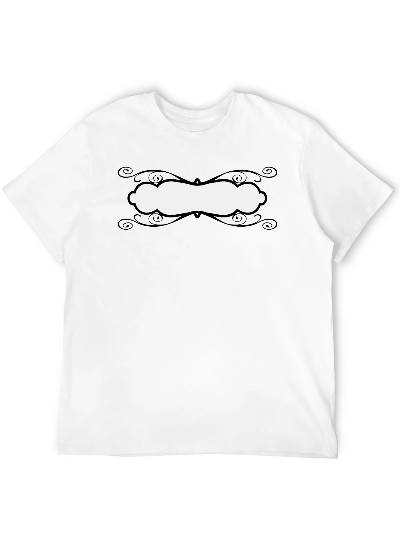 Stylish Black T-Shirt with Decorative Graphic