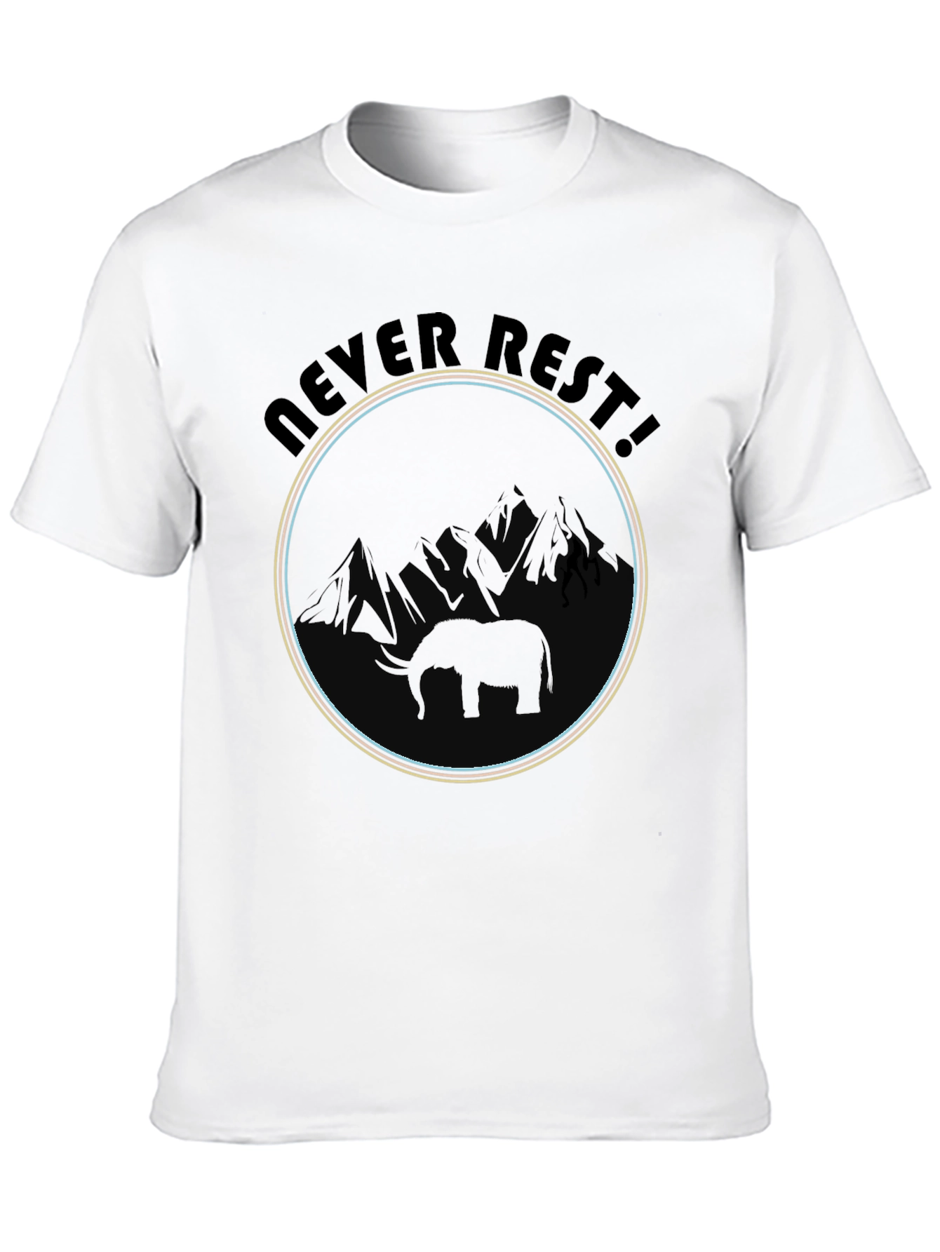 Never Rest Elephant Graphic Tee