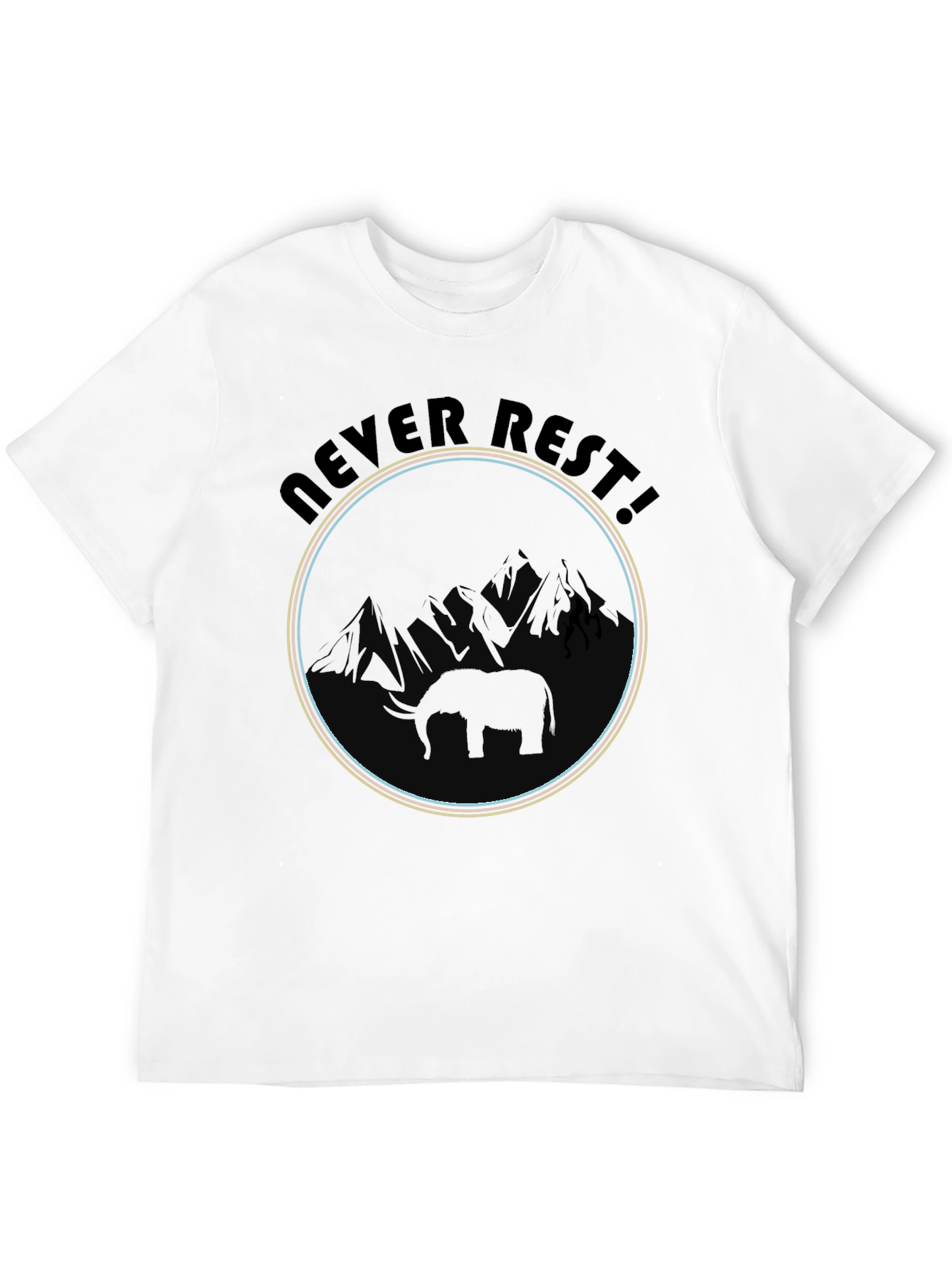 Never Rest Elephant Graphic Tee