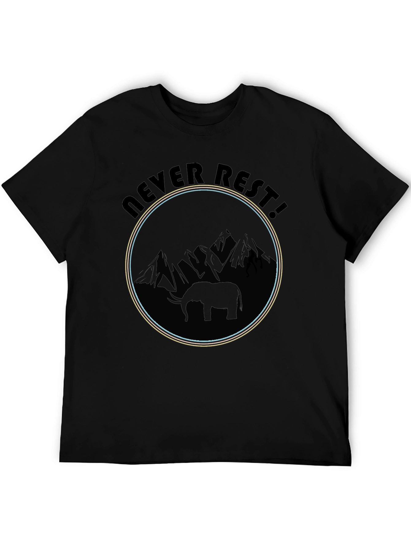 Never Rest Elephant Graphic Tee