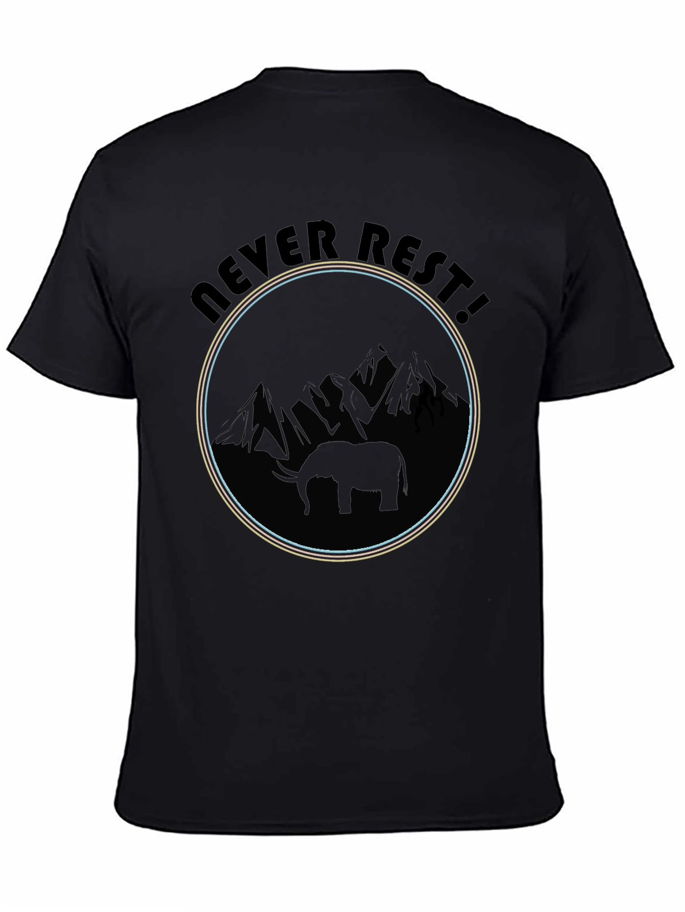 Never Rest Elephant Graphic Tee