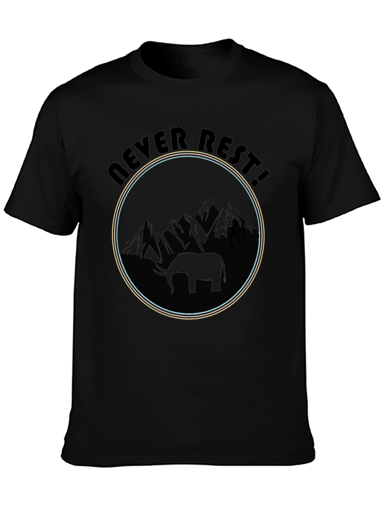 Never Rest Elephant Graphic Tee