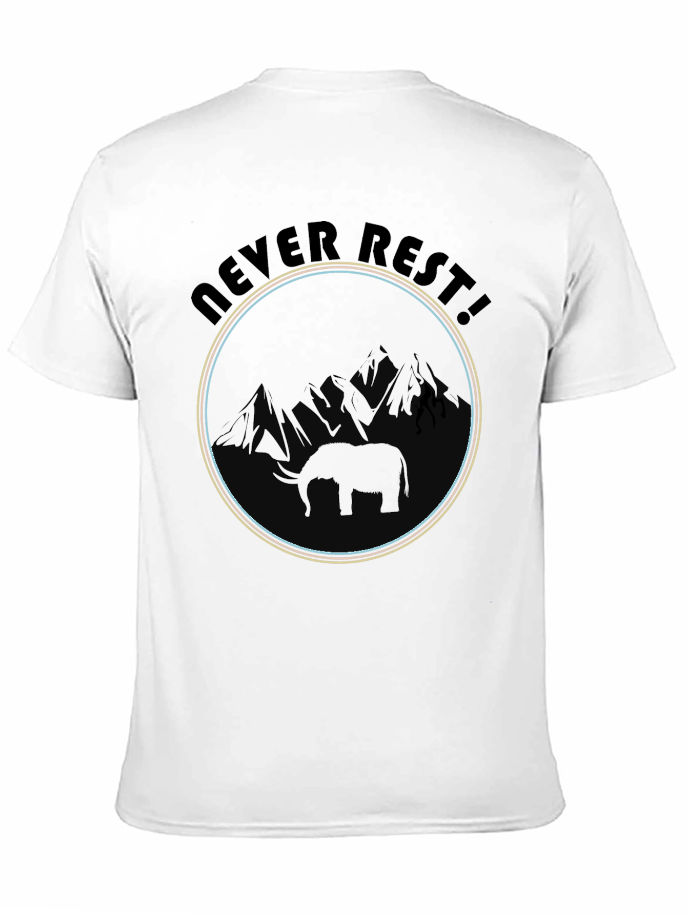 Never Rest Elephant Graphic Tee