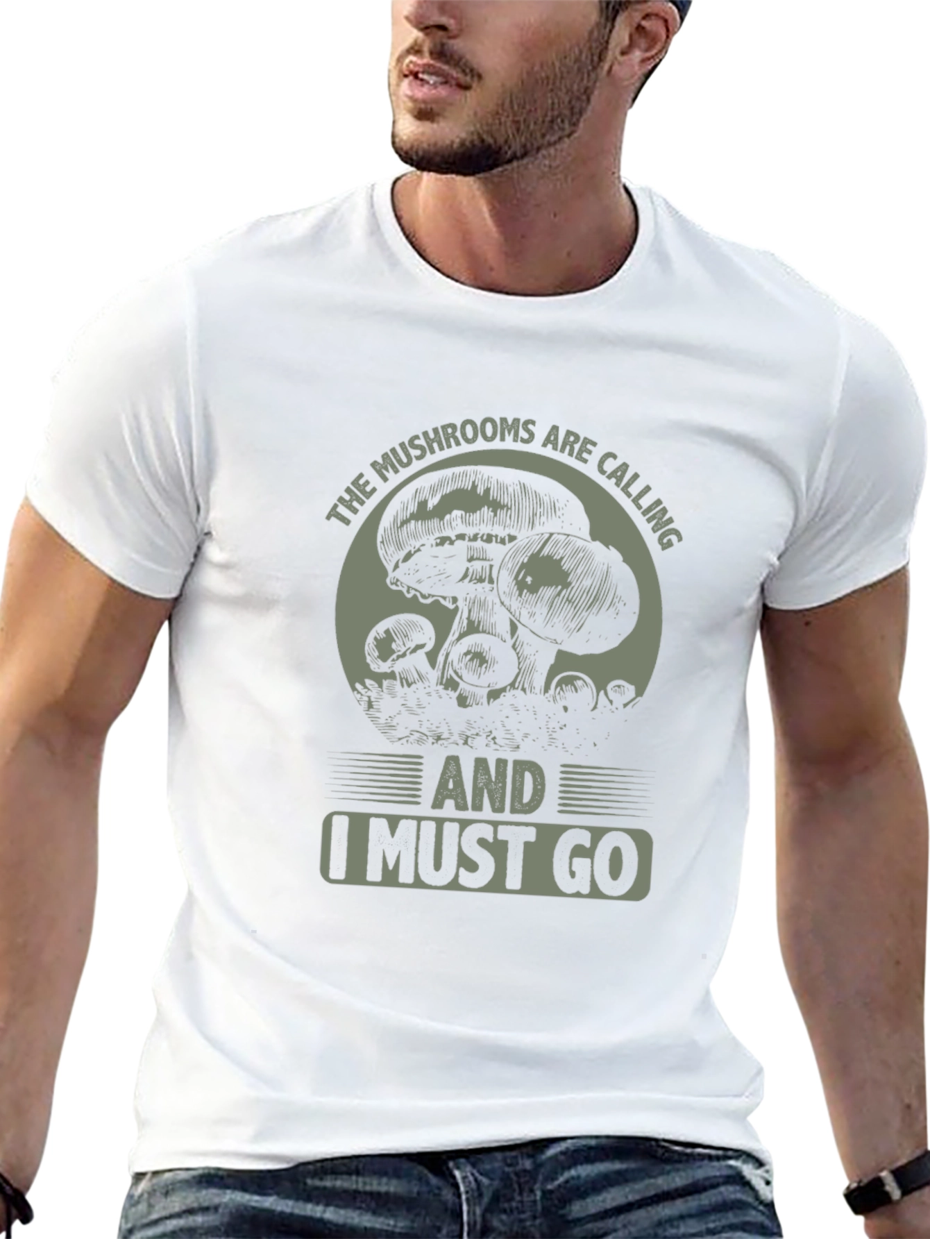 Mushroom Calling T-Shirt - Nature Lover Tee