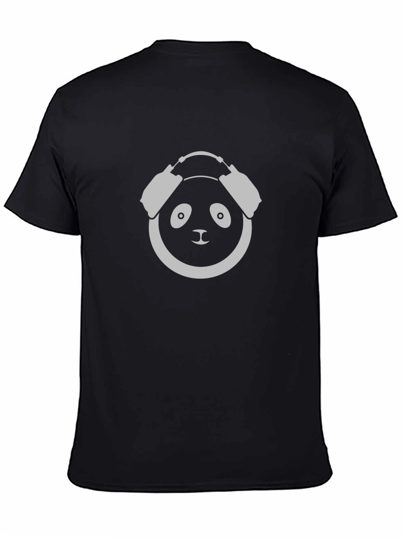 Panda DJ Graphic T-Shirt - Black Cotton Tee