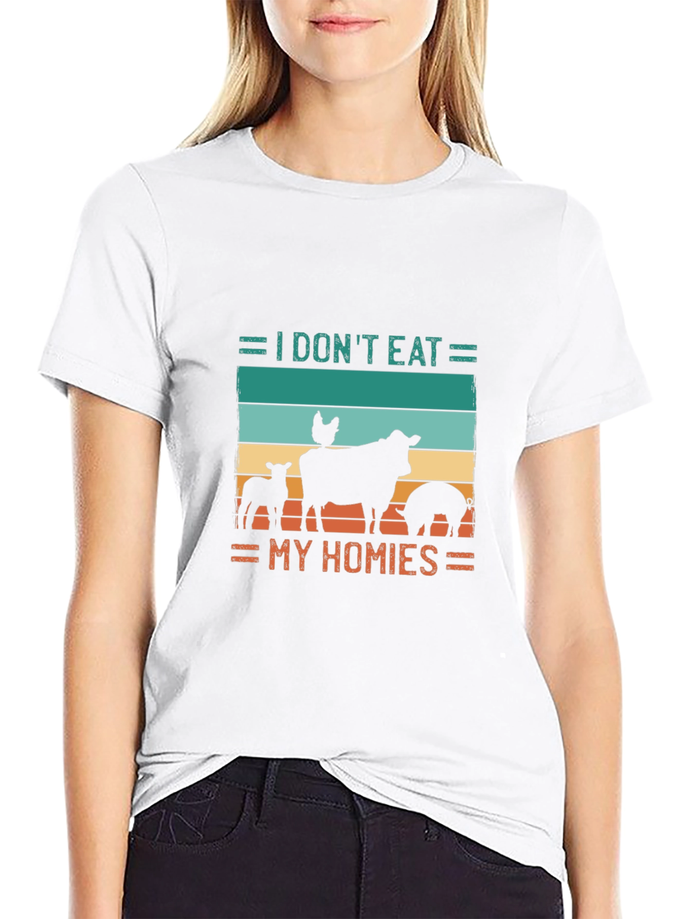 Vegan T-Shirt - I Dont Eat My Homies