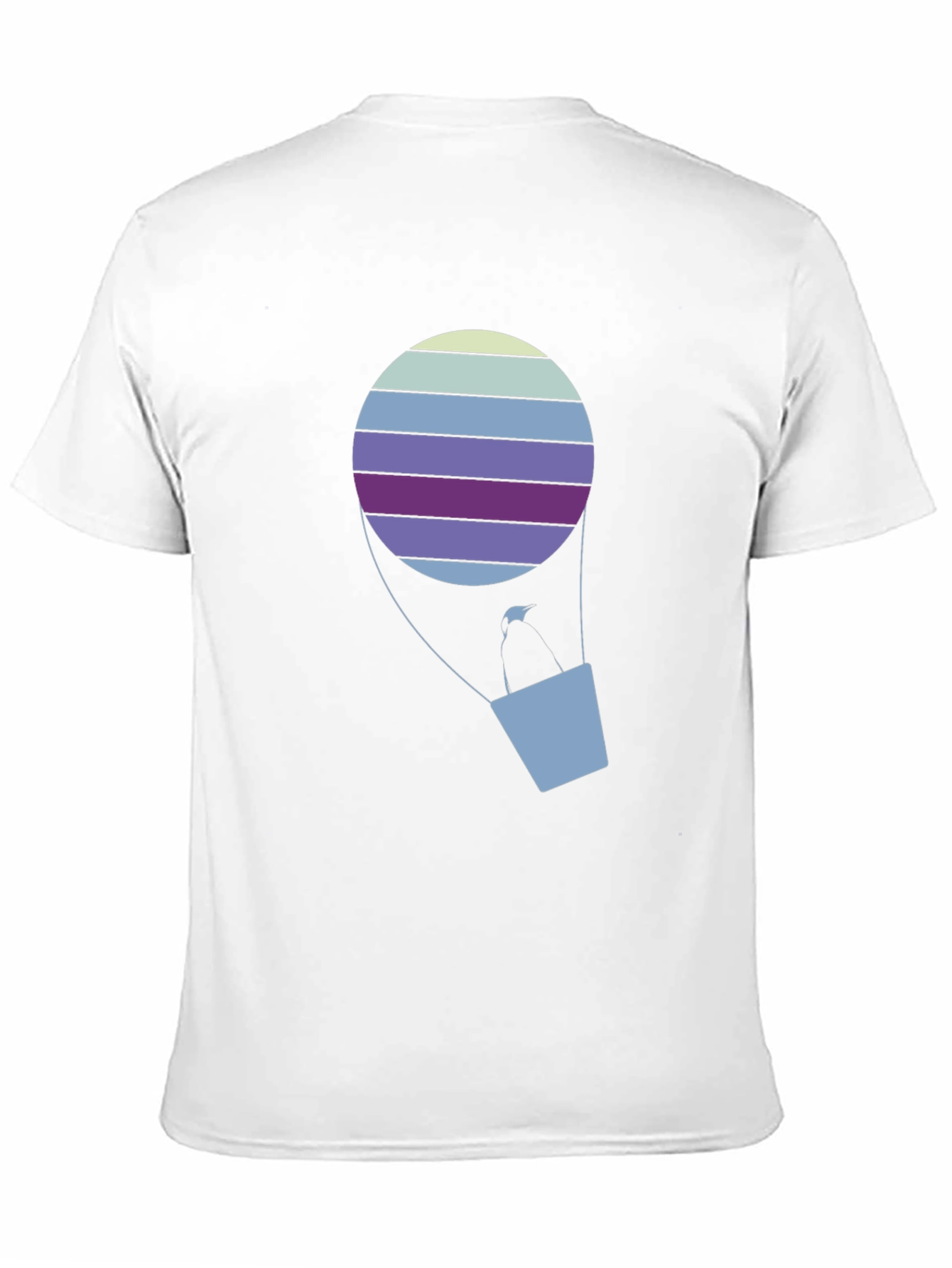 Striped Hot Air Balloon Graphic Tee