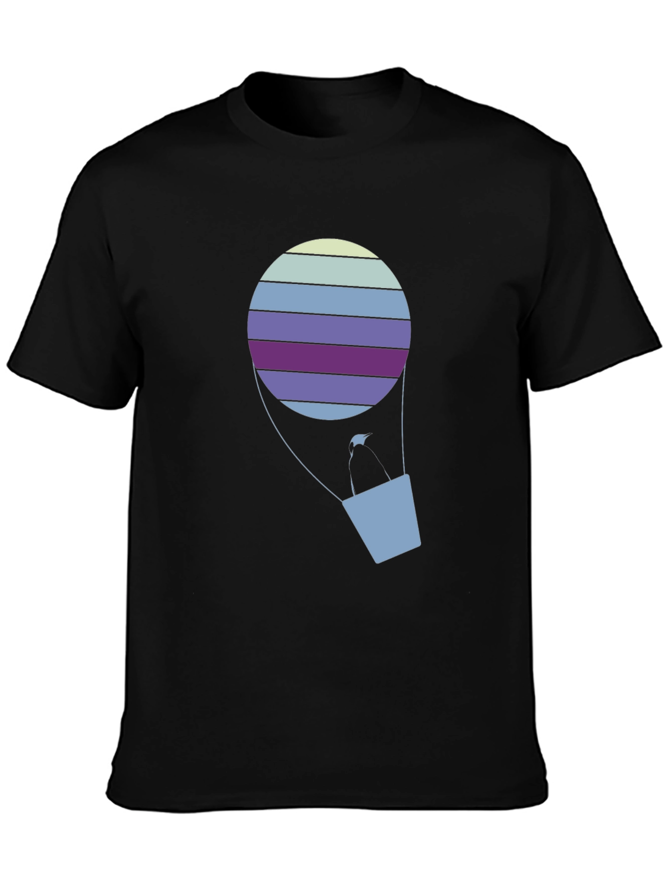 Striped Hot Air Balloon Graphic Tee