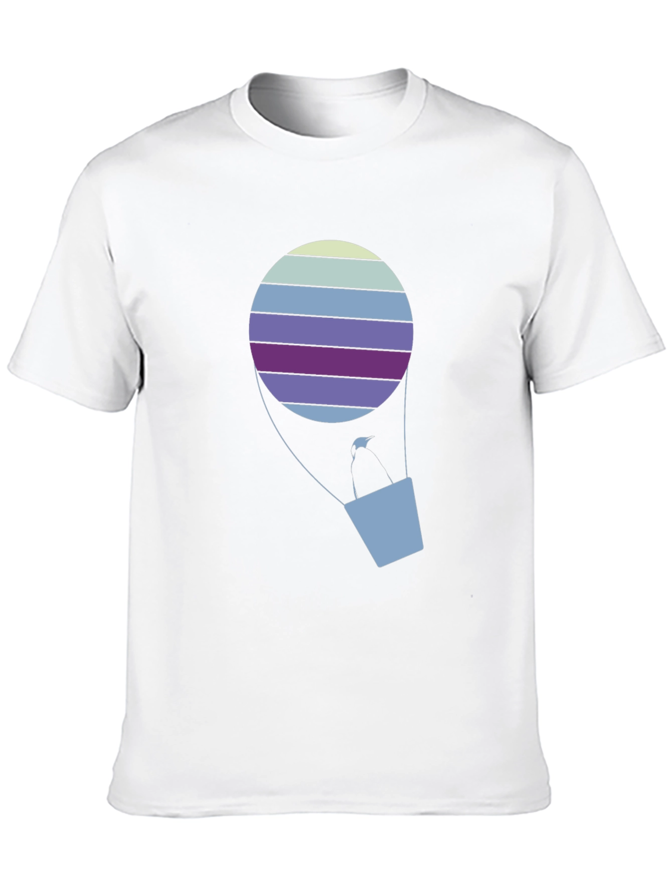Striped Hot Air Balloon Graphic Tee