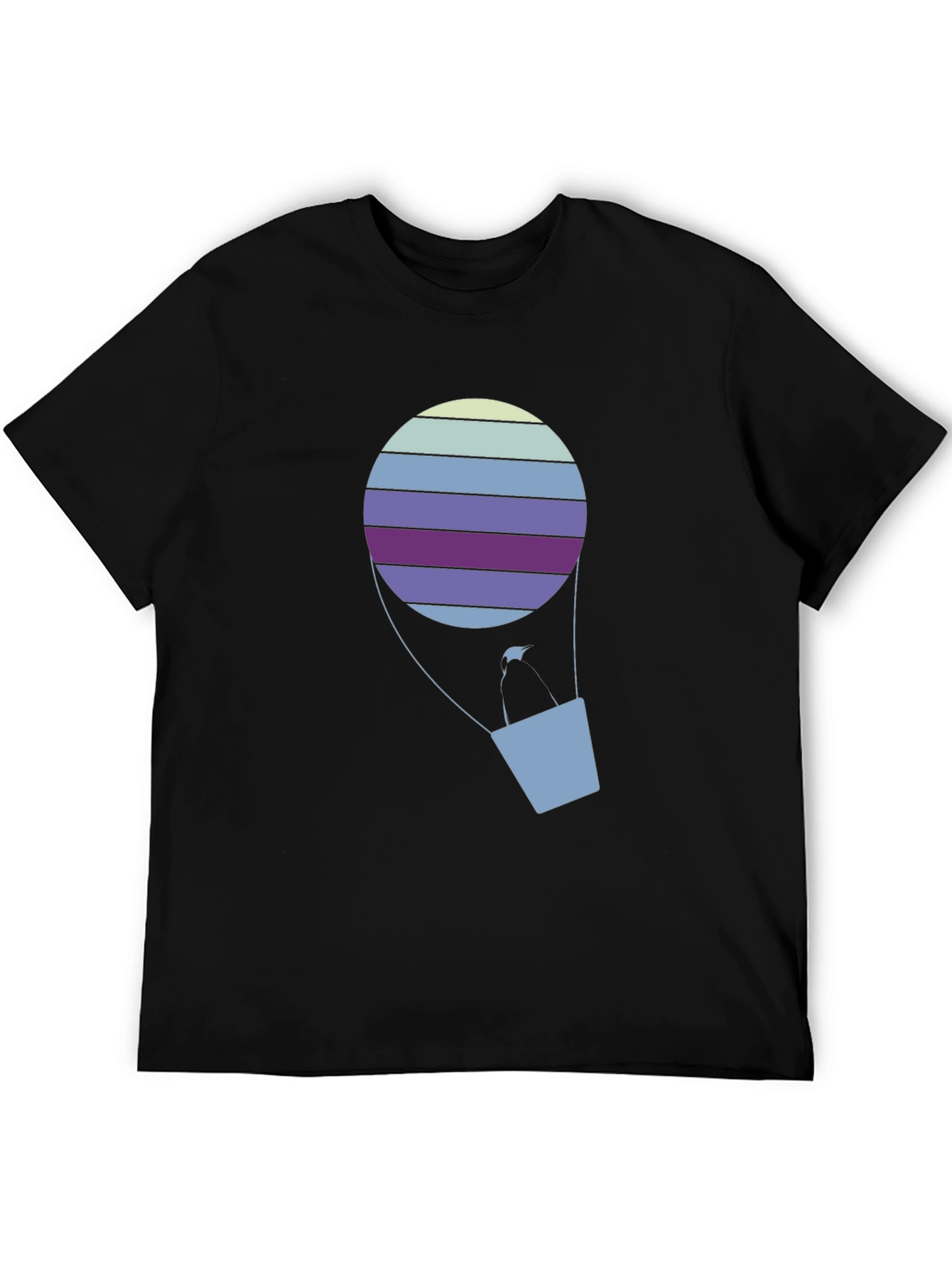 Striped Hot Air Balloon Graphic Tee