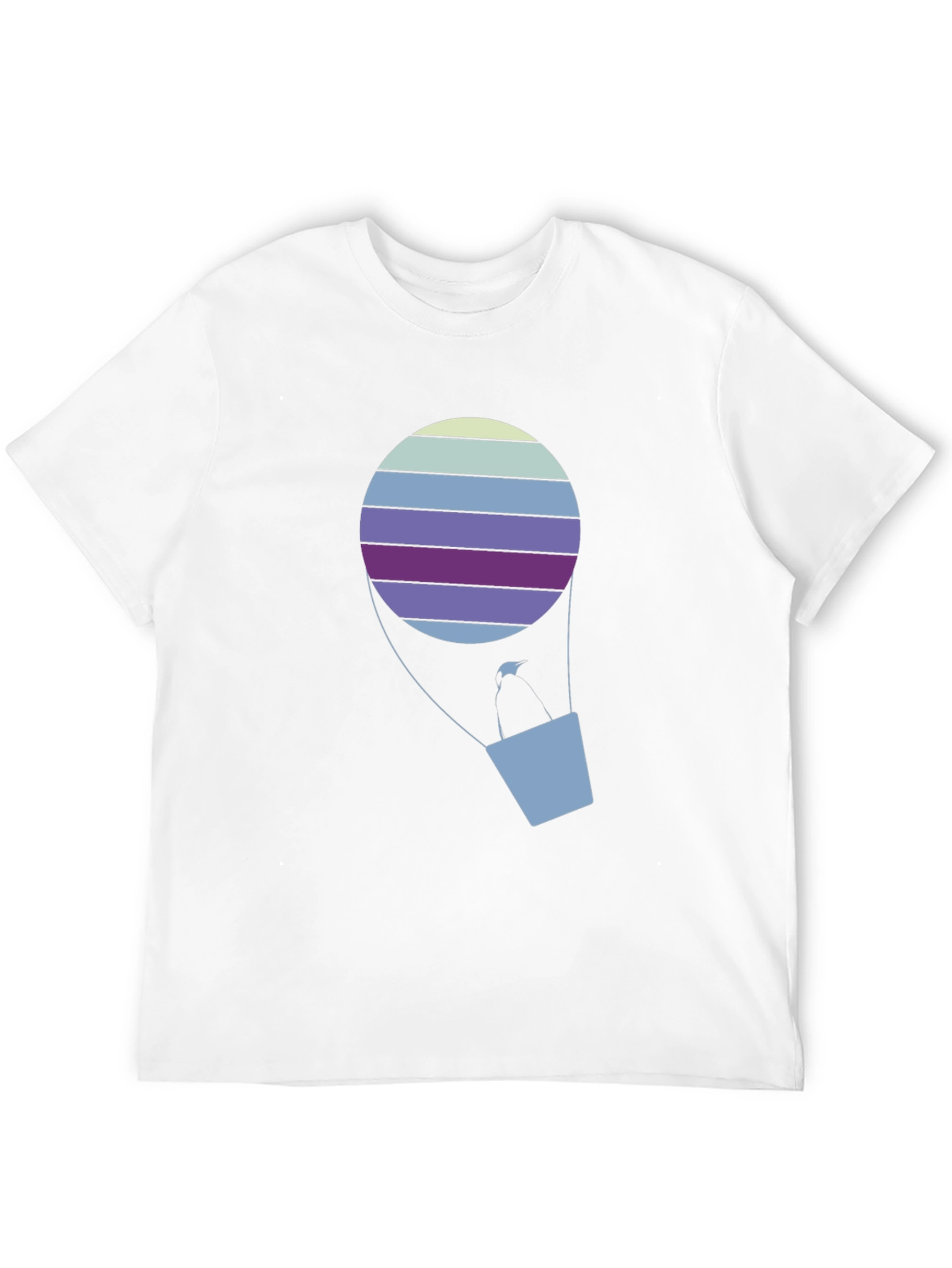 Striped Hot Air Balloon Graphic Tee
