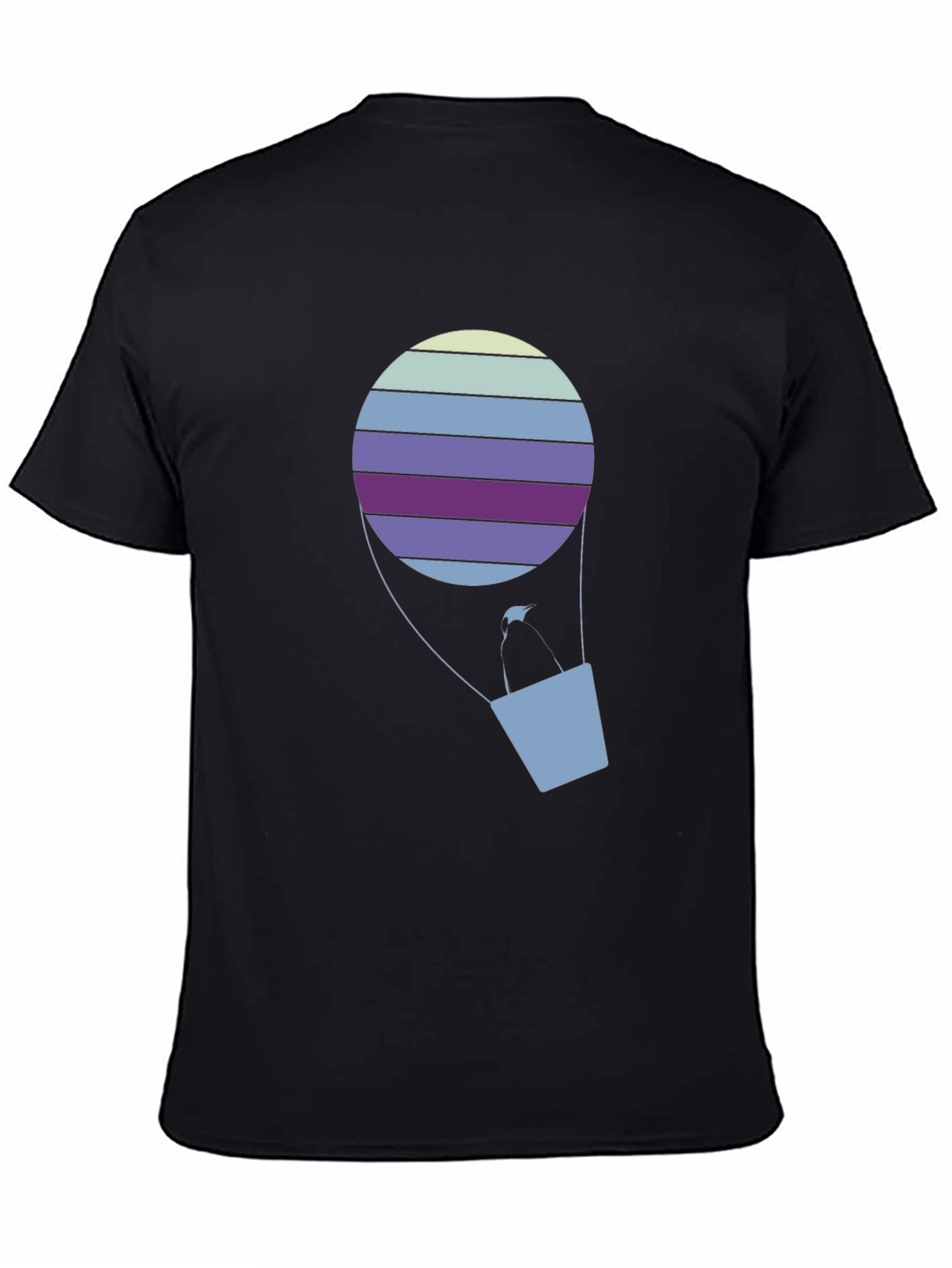 Striped Hot Air Balloon Graphic Tee