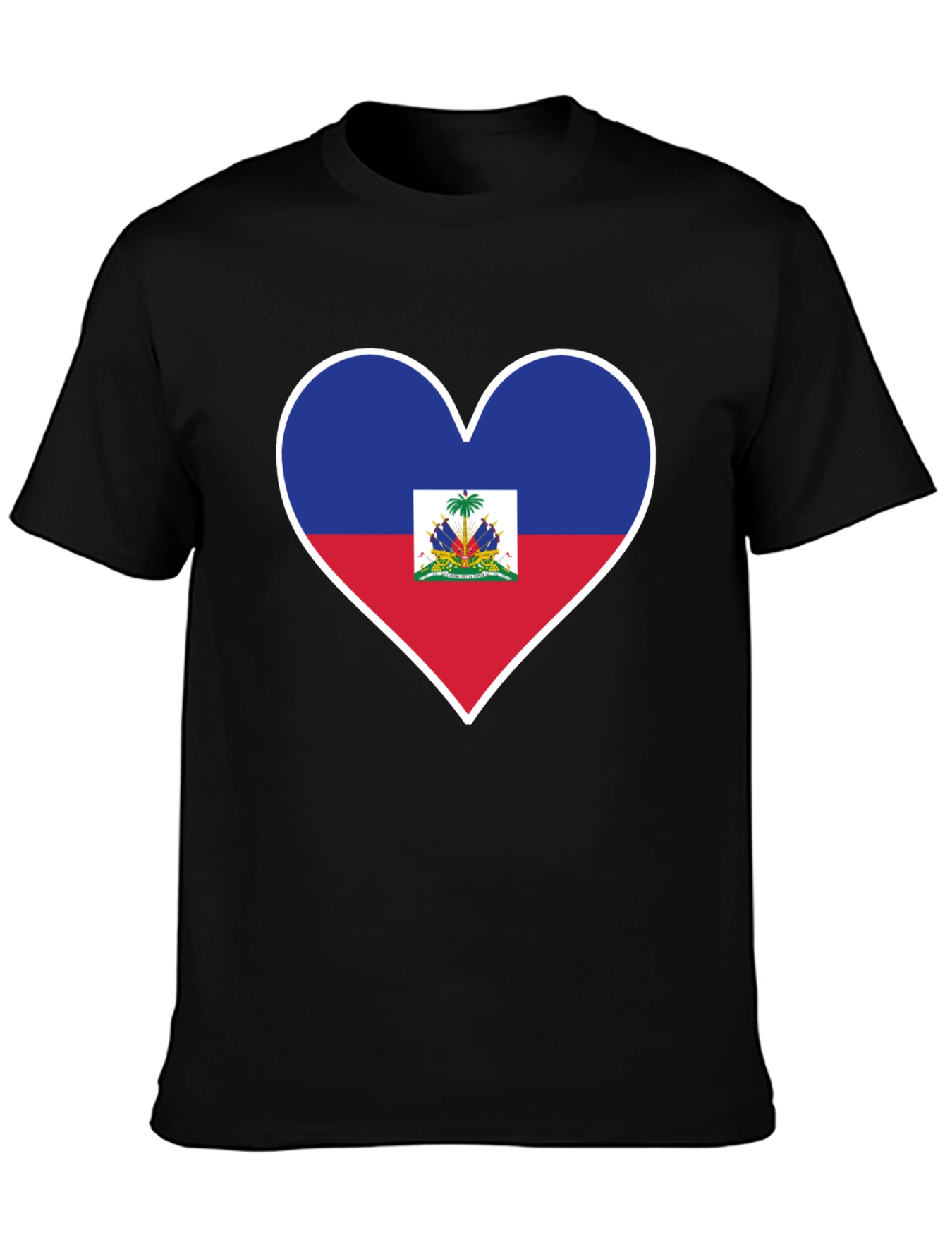 Haitian Flag Heart T-Shirt