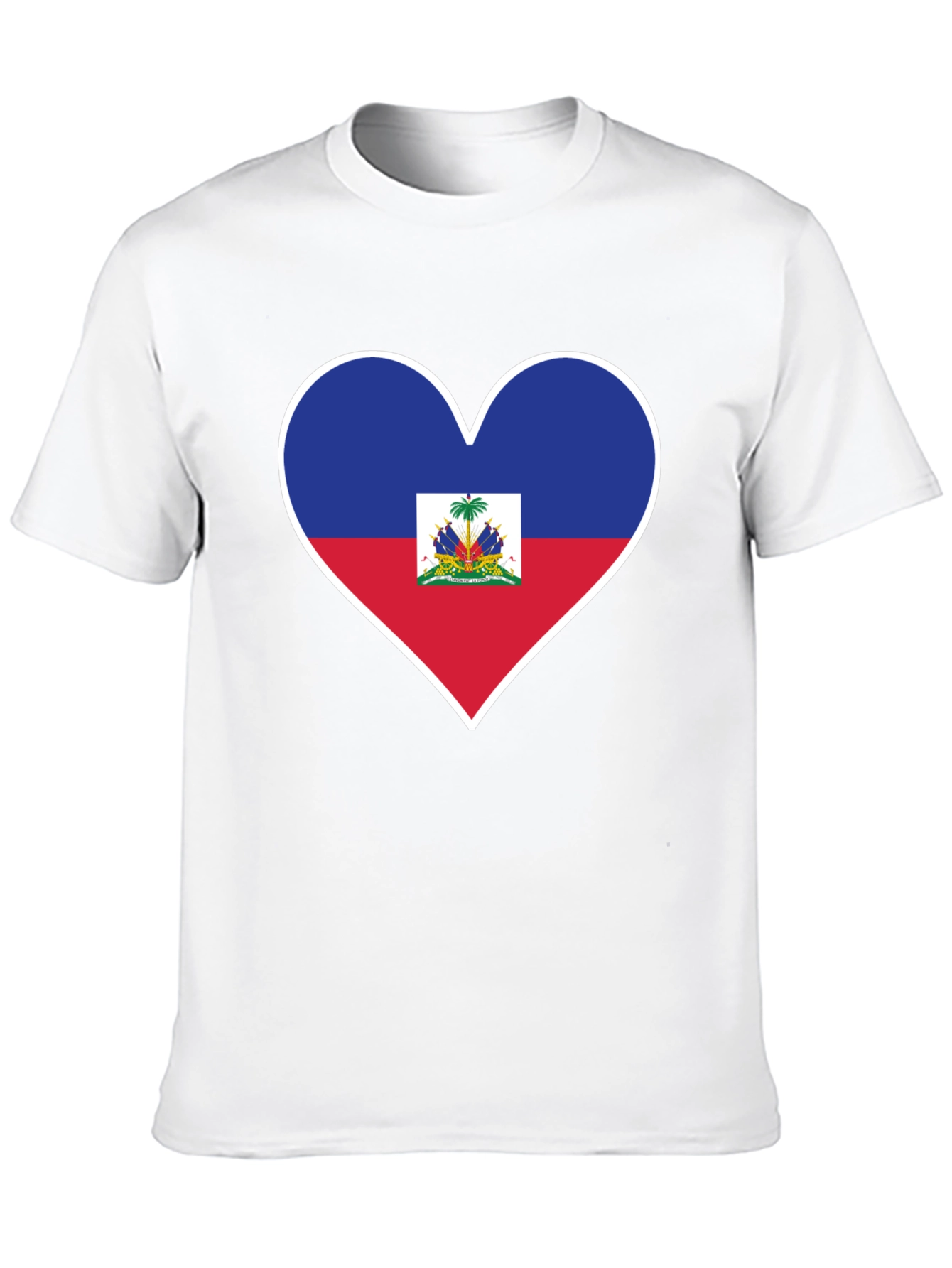 Haitian Flag Heart T-Shirt