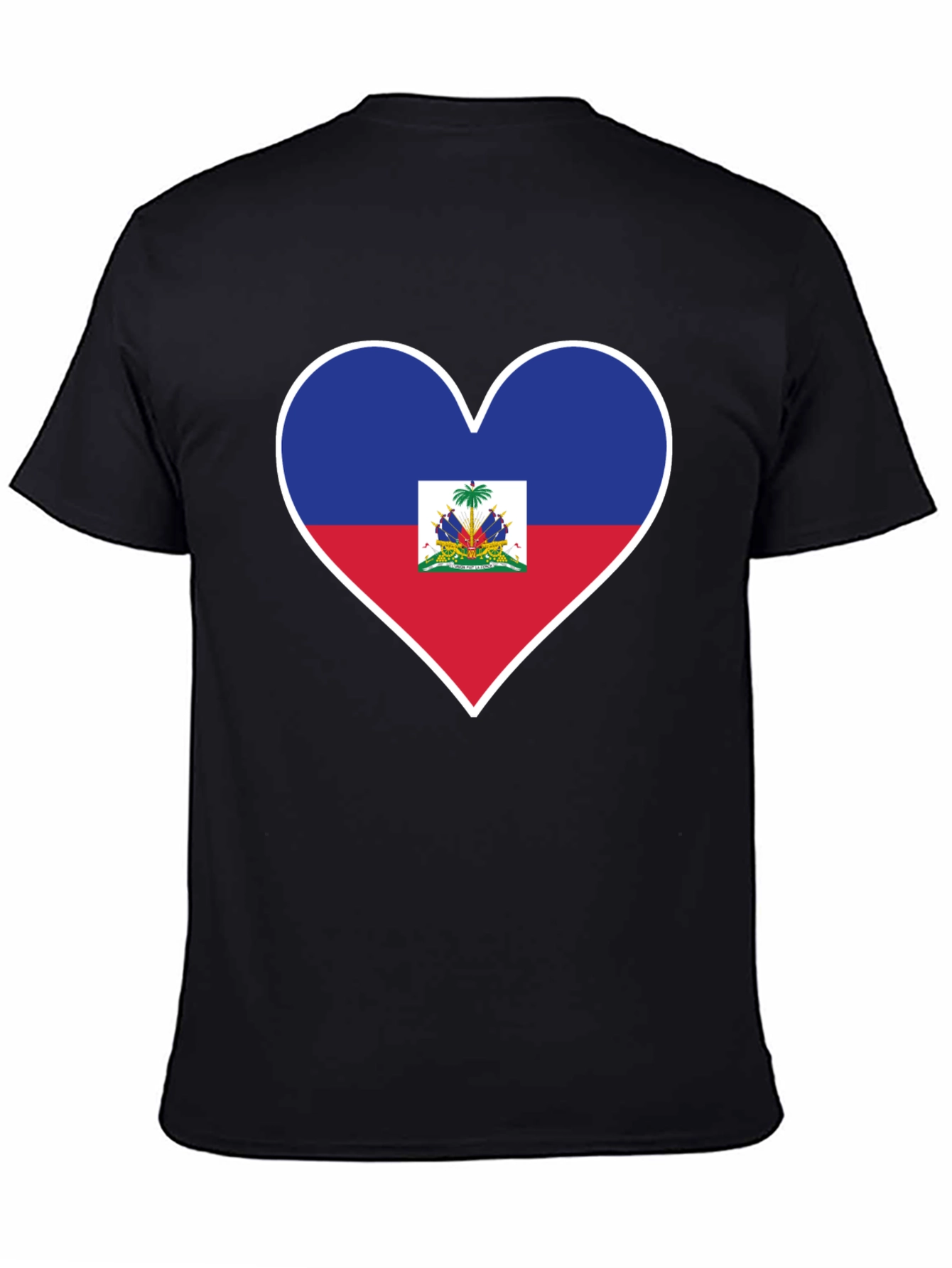 Haitian Flag Heart T-Shirt