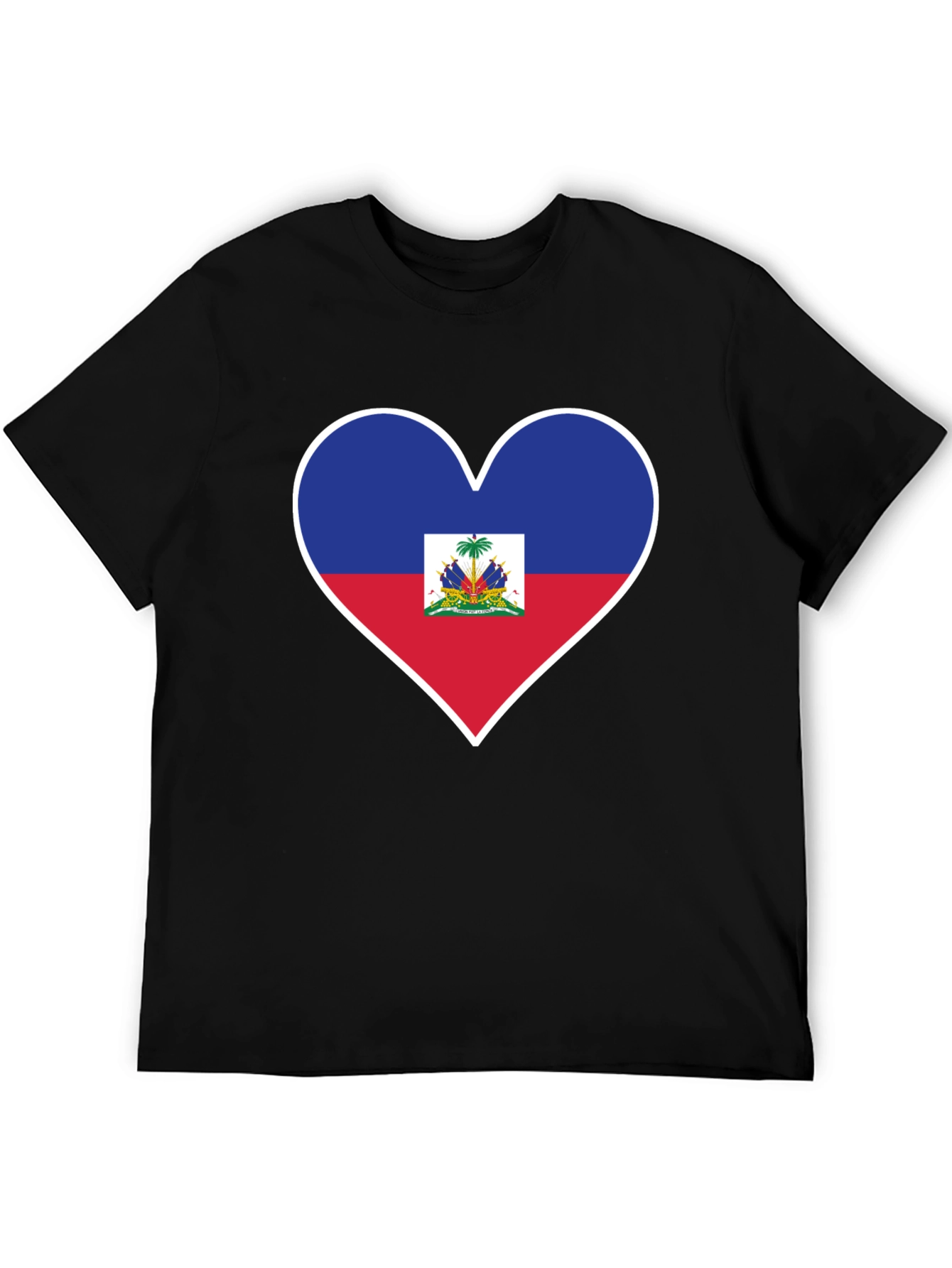 Haitian Flag Heart T-Shirt