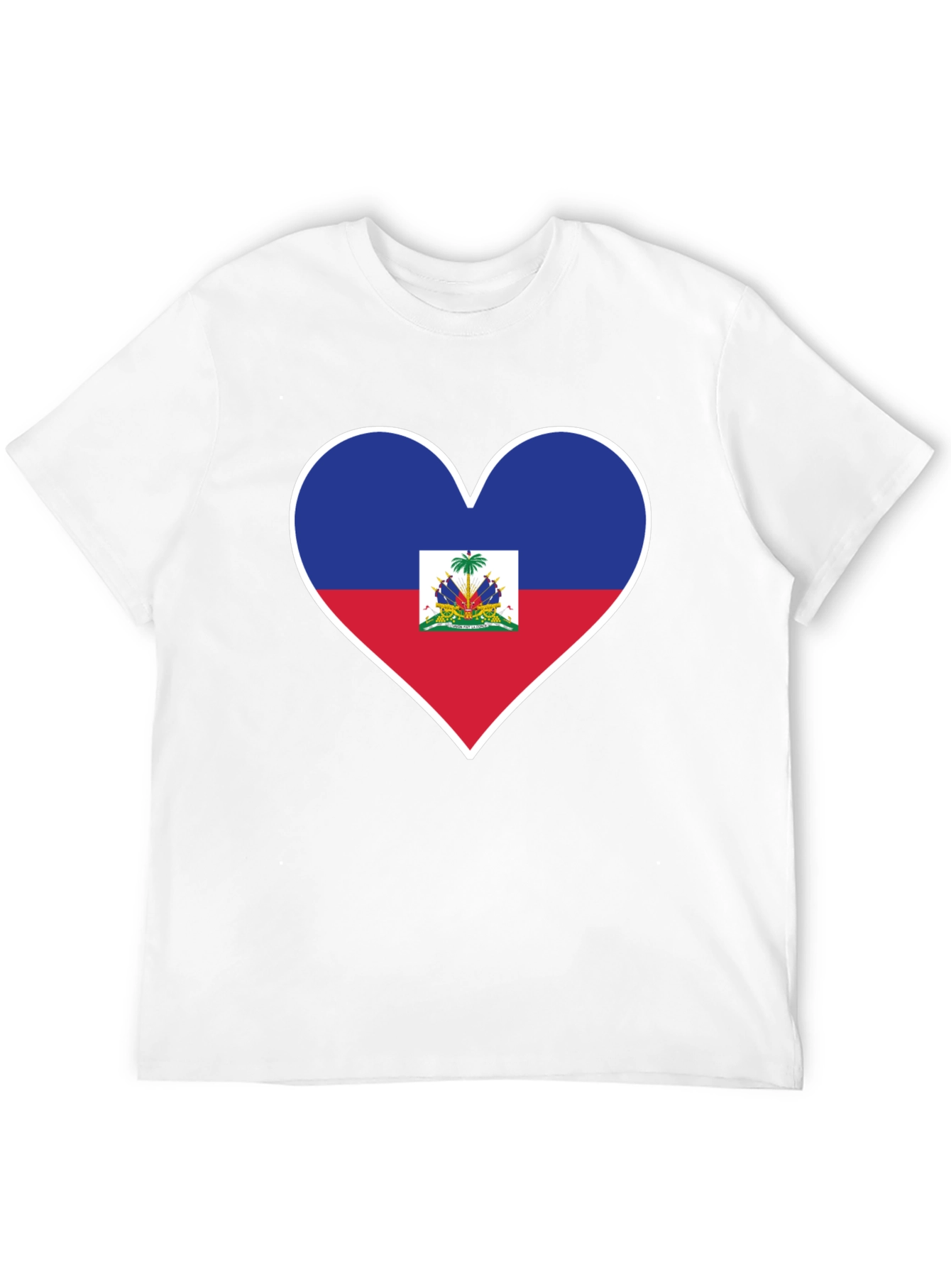 Haitian Flag Heart T-Shirt