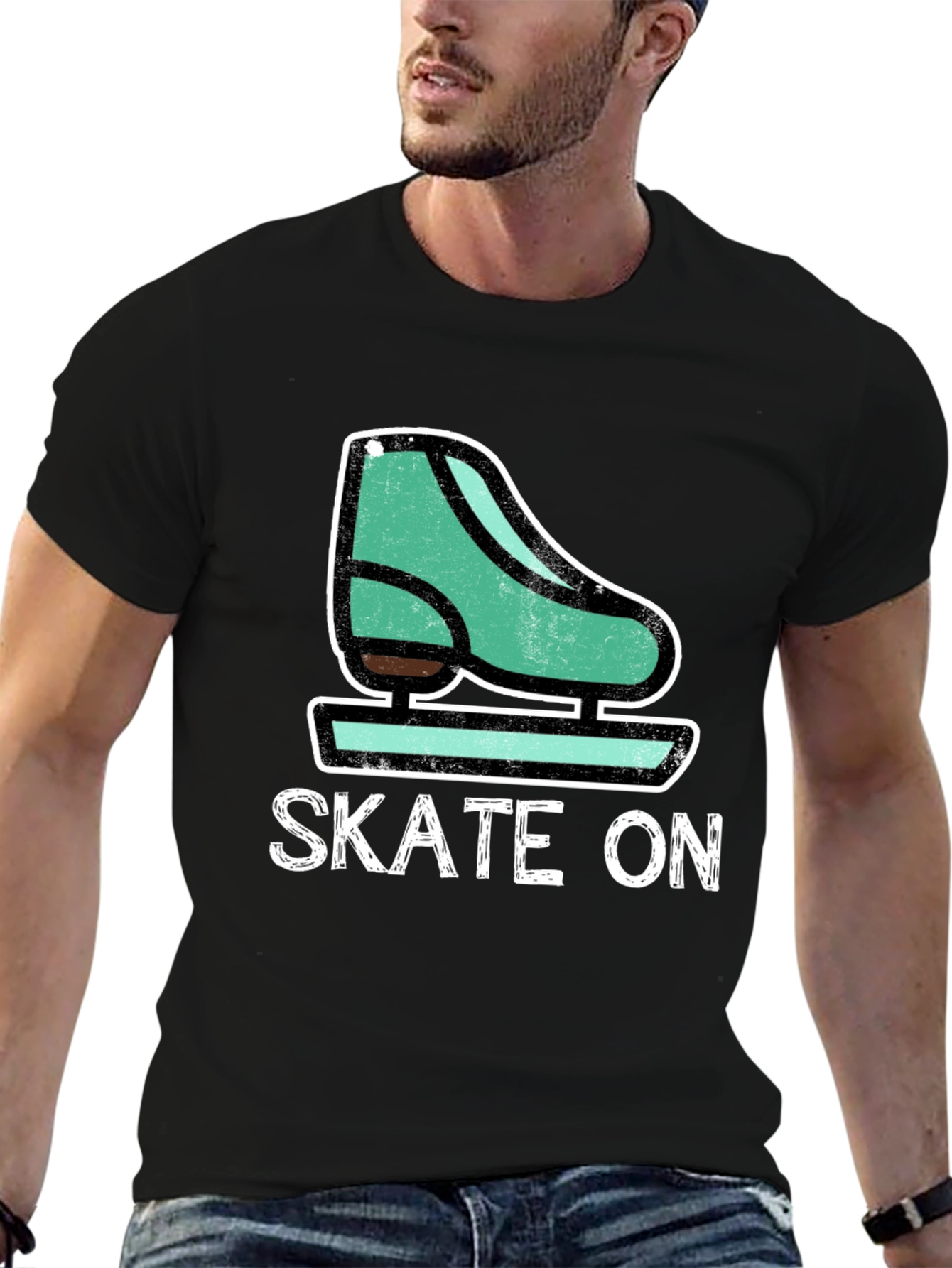 Skate On Tee - Retro Ice Skate Design