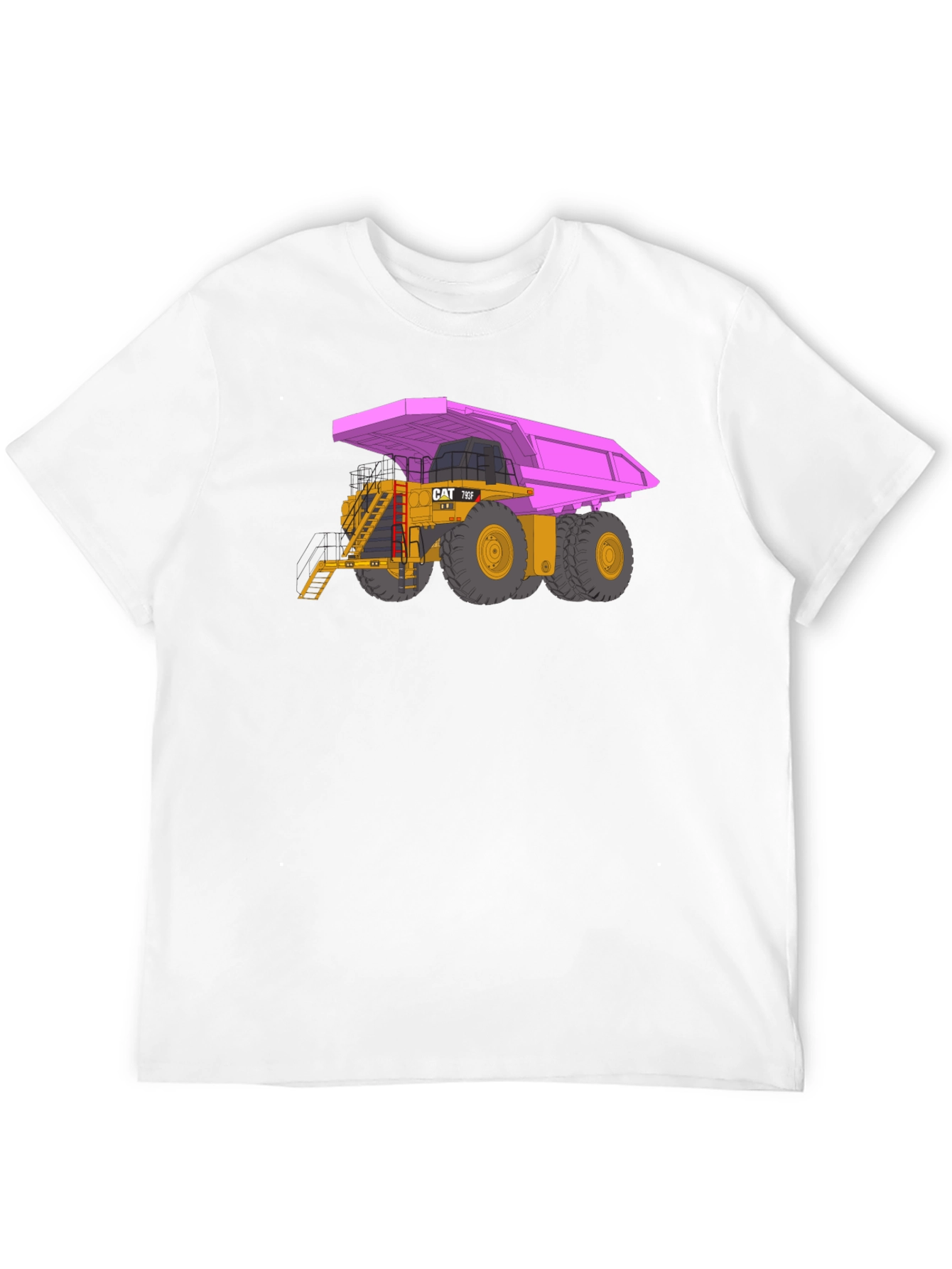 Pink Dump Truck Graphic T-Shirt