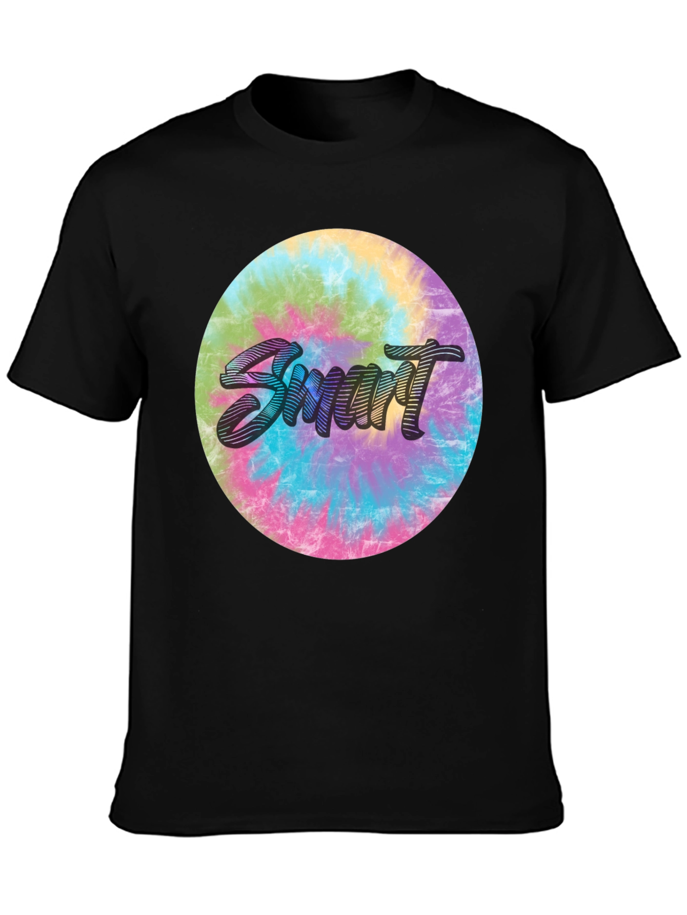 Smart Tie-Dye Graphic Tee - Stylish & Unique