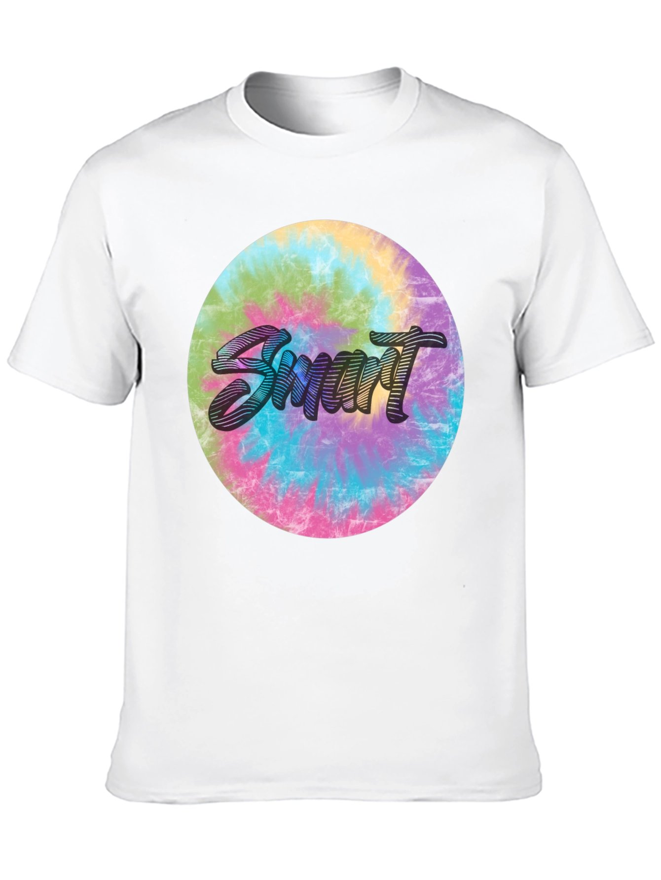 Smart Tie-Dye Graphic Tee - Stylish & Unique