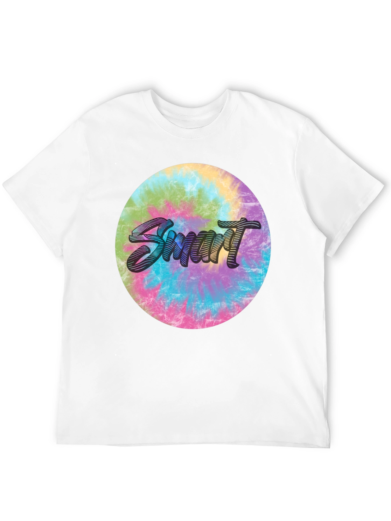 Smart Tie-Dye Graphic Tee - Stylish & Unique