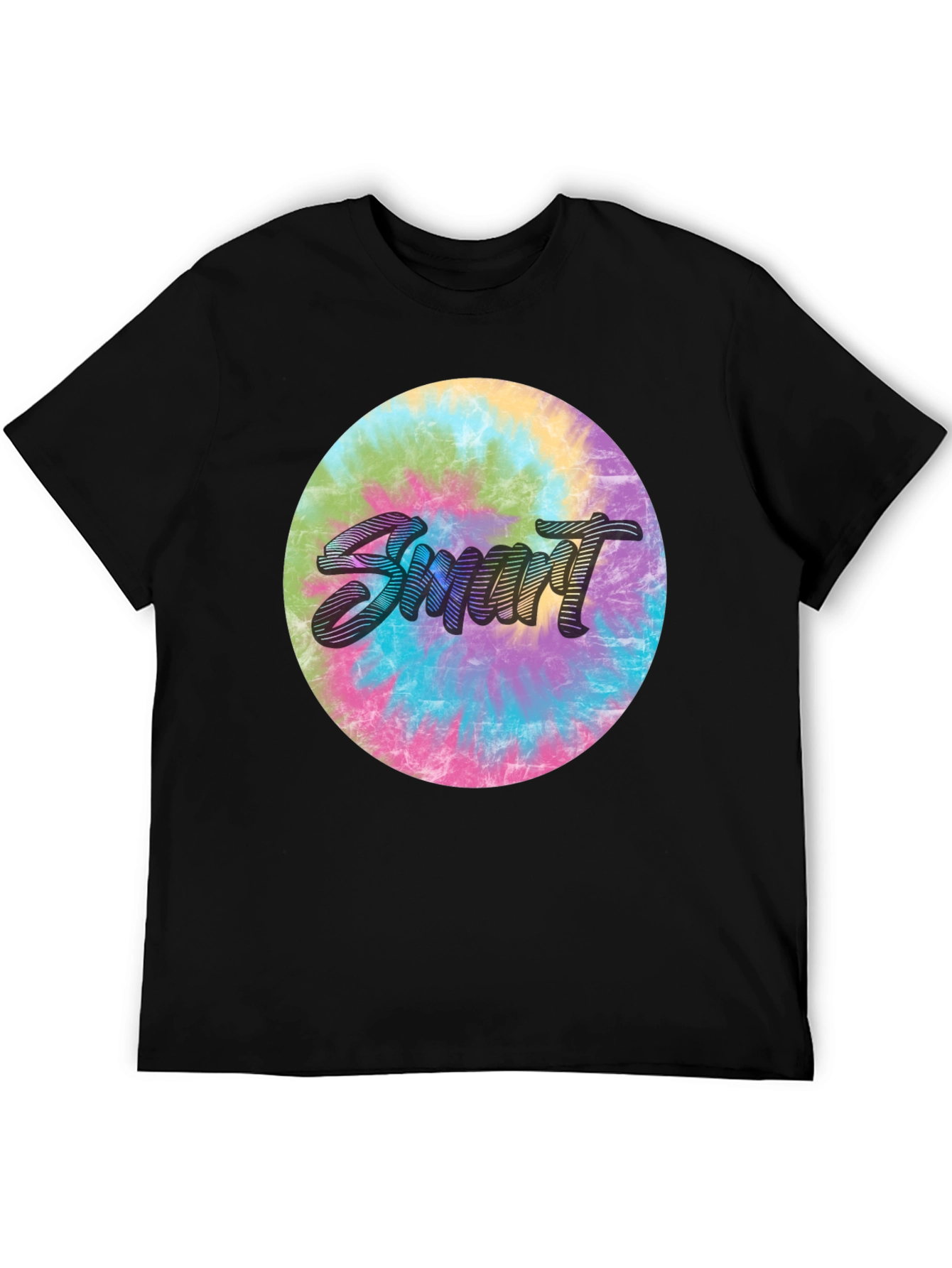 Smart Tie-Dye Graphic Tee - Stylish & Unique
