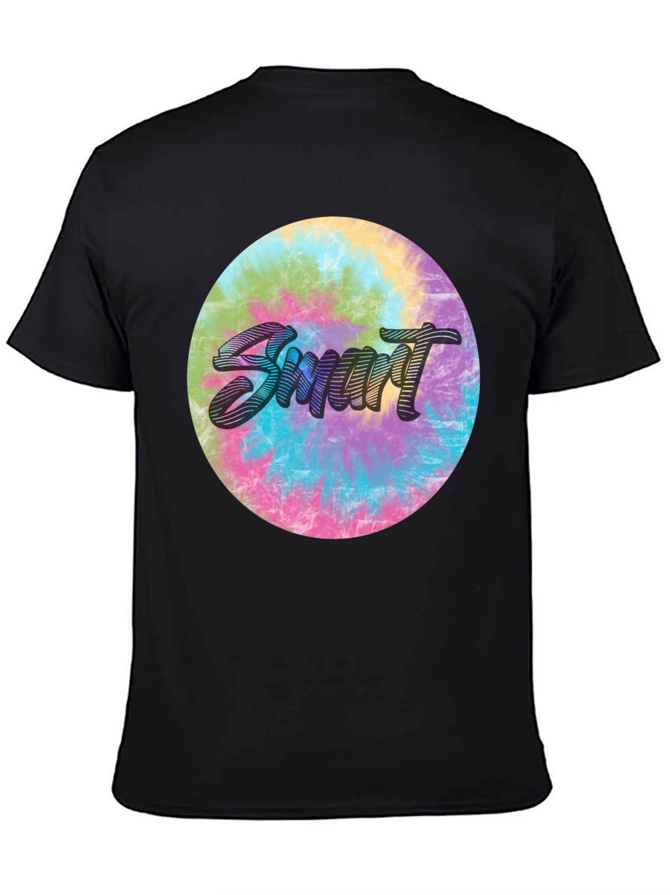 Smart Tie-Dye Graphic Tee - Stylish & Unique