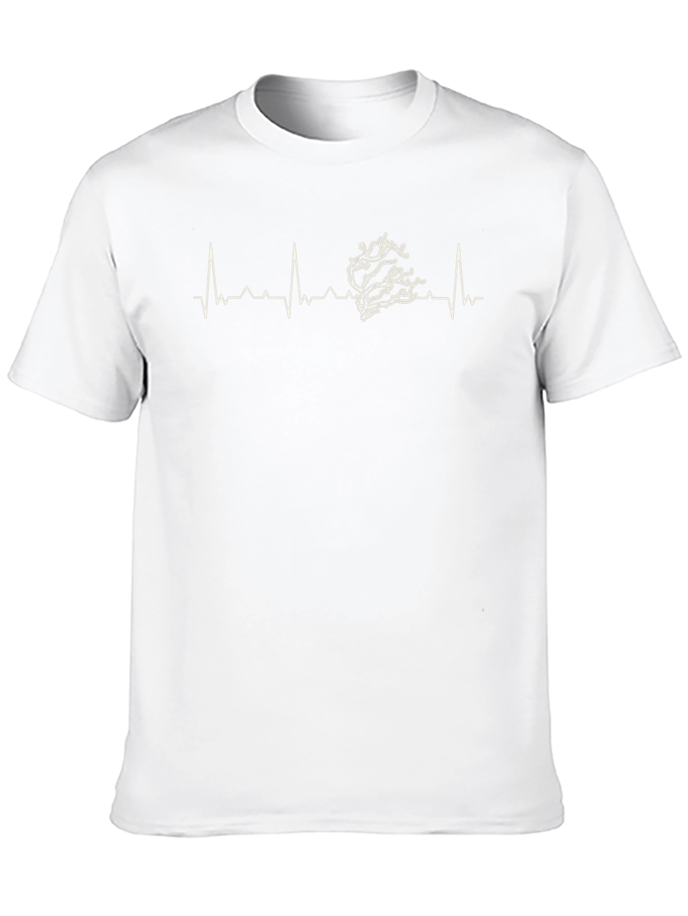 Heartbeat Tree Black T-Shirt