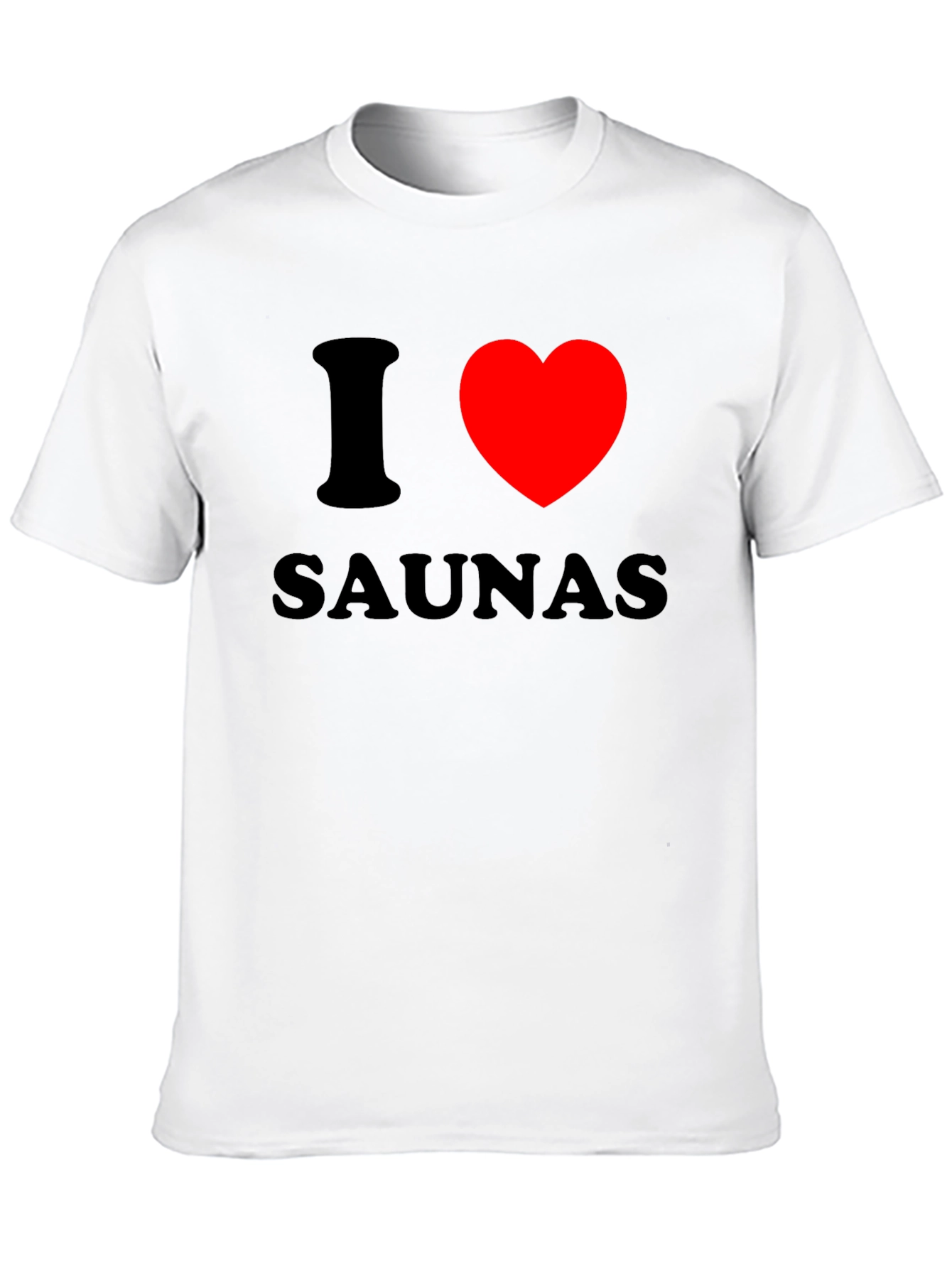 I Heart Saunas Black T-Shirt