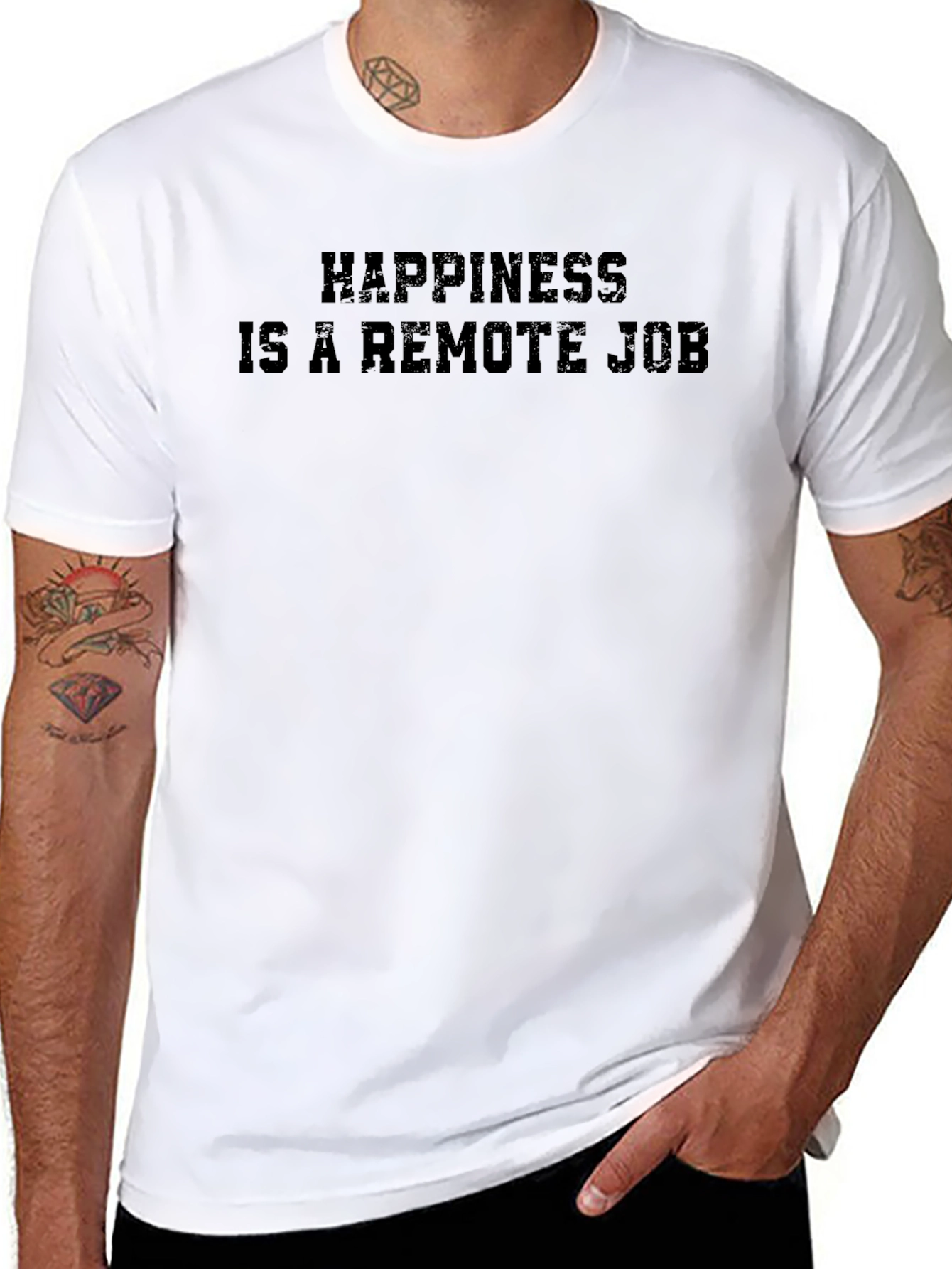 Happiness is a Remote Job Graphic Tee