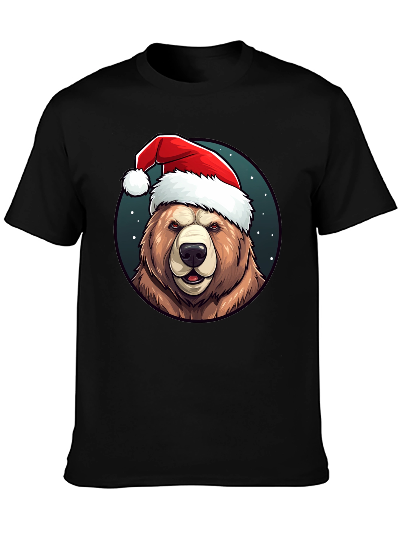Festive Bear Graphic Tee - Holiday Edition