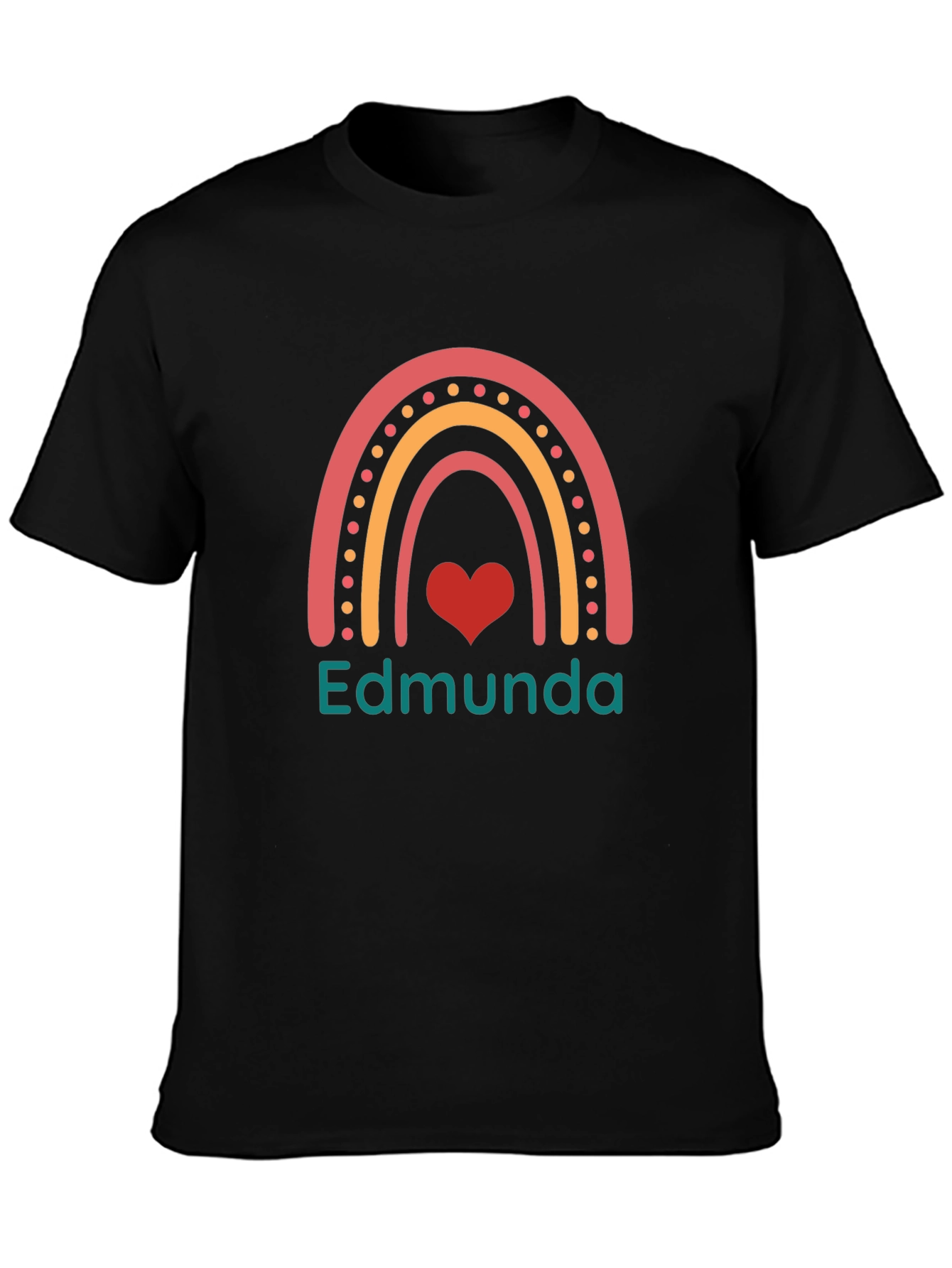 Edmunda Rainbow Heart Graphic Tee