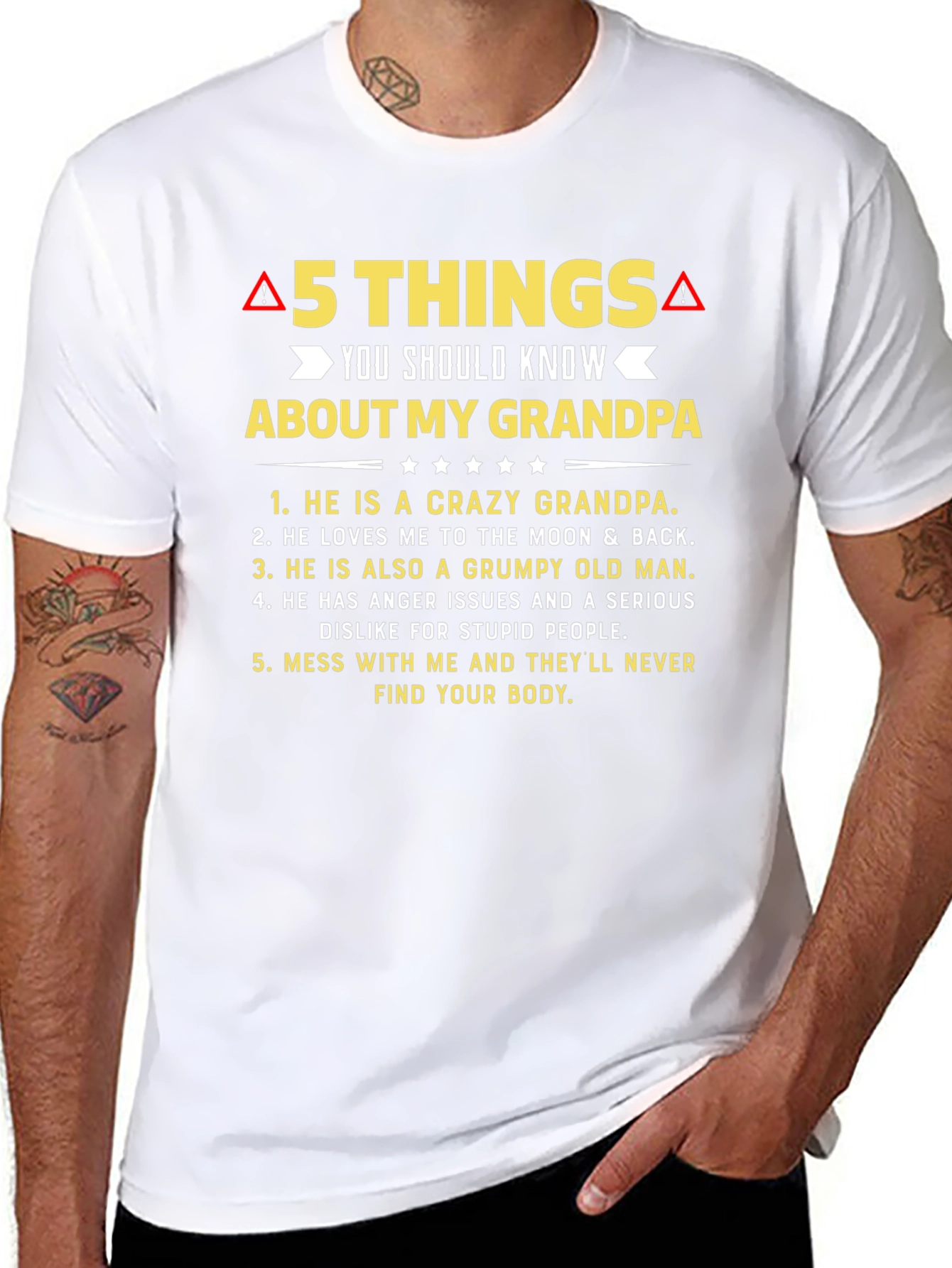 5 Things You Should Know About My Grandpa T-Shirt