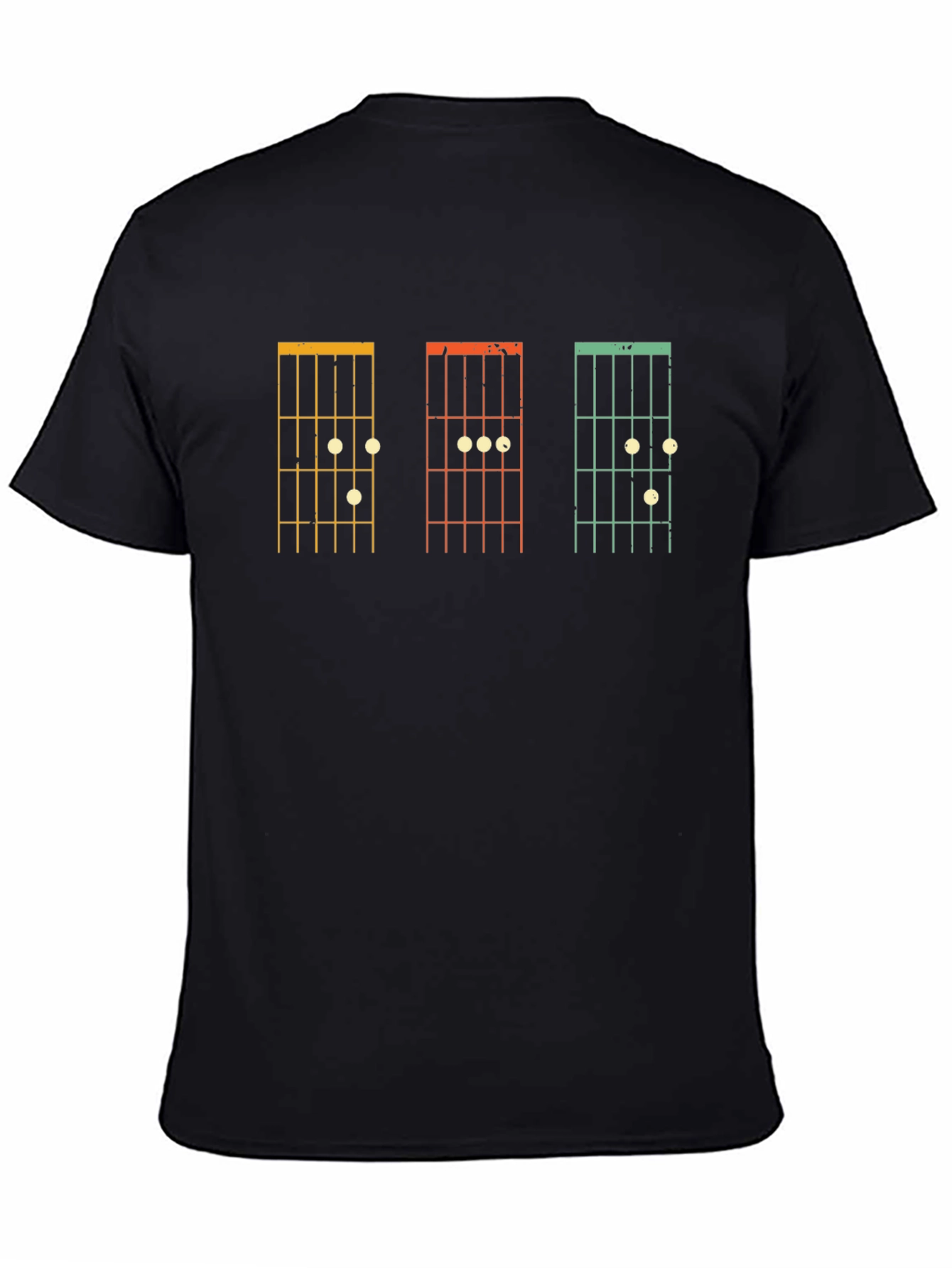 Guitar Chord Diagram Graphic Tee - Black